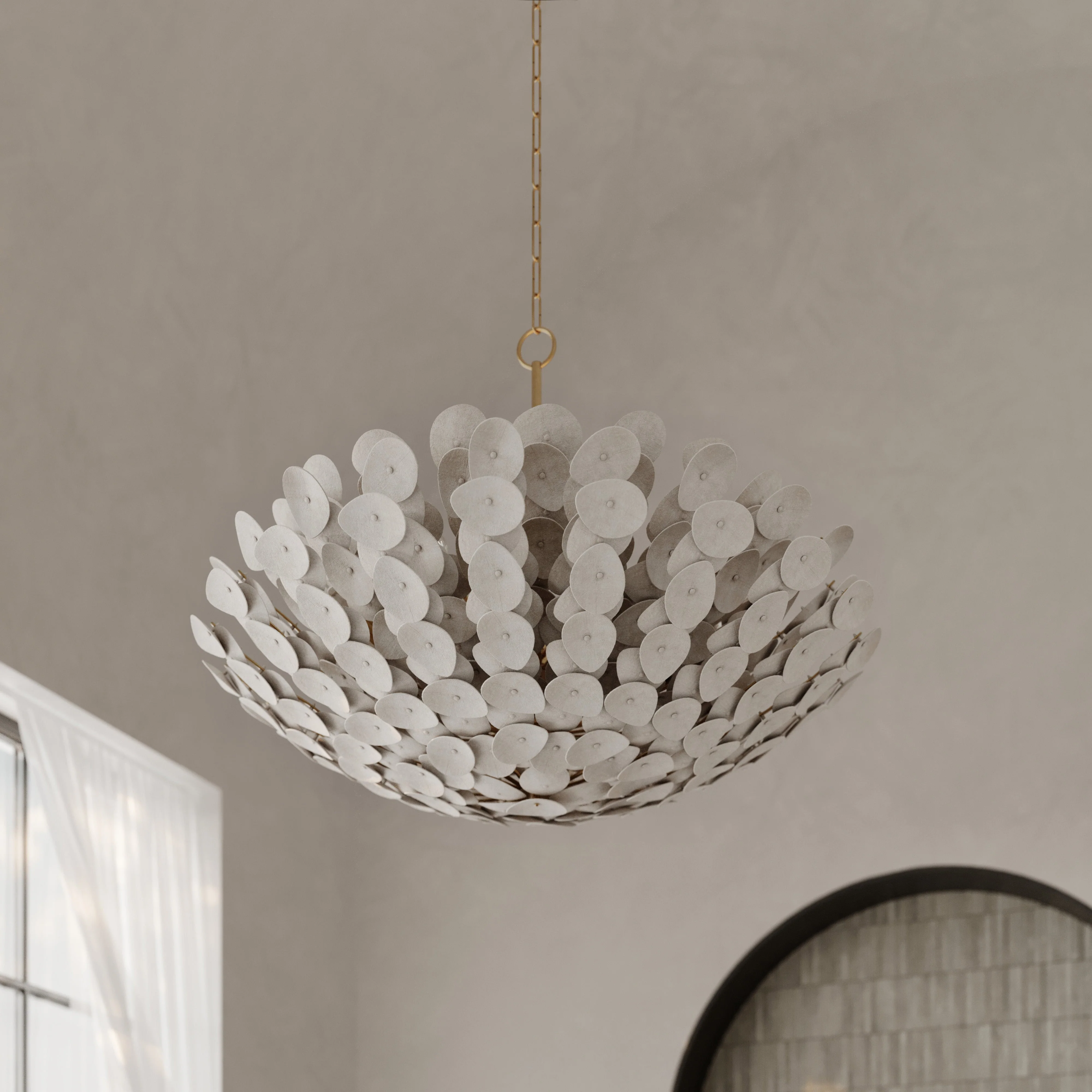 Aimi 9/12Lt Chandelier - Vintage Gold Leaf - Image 3