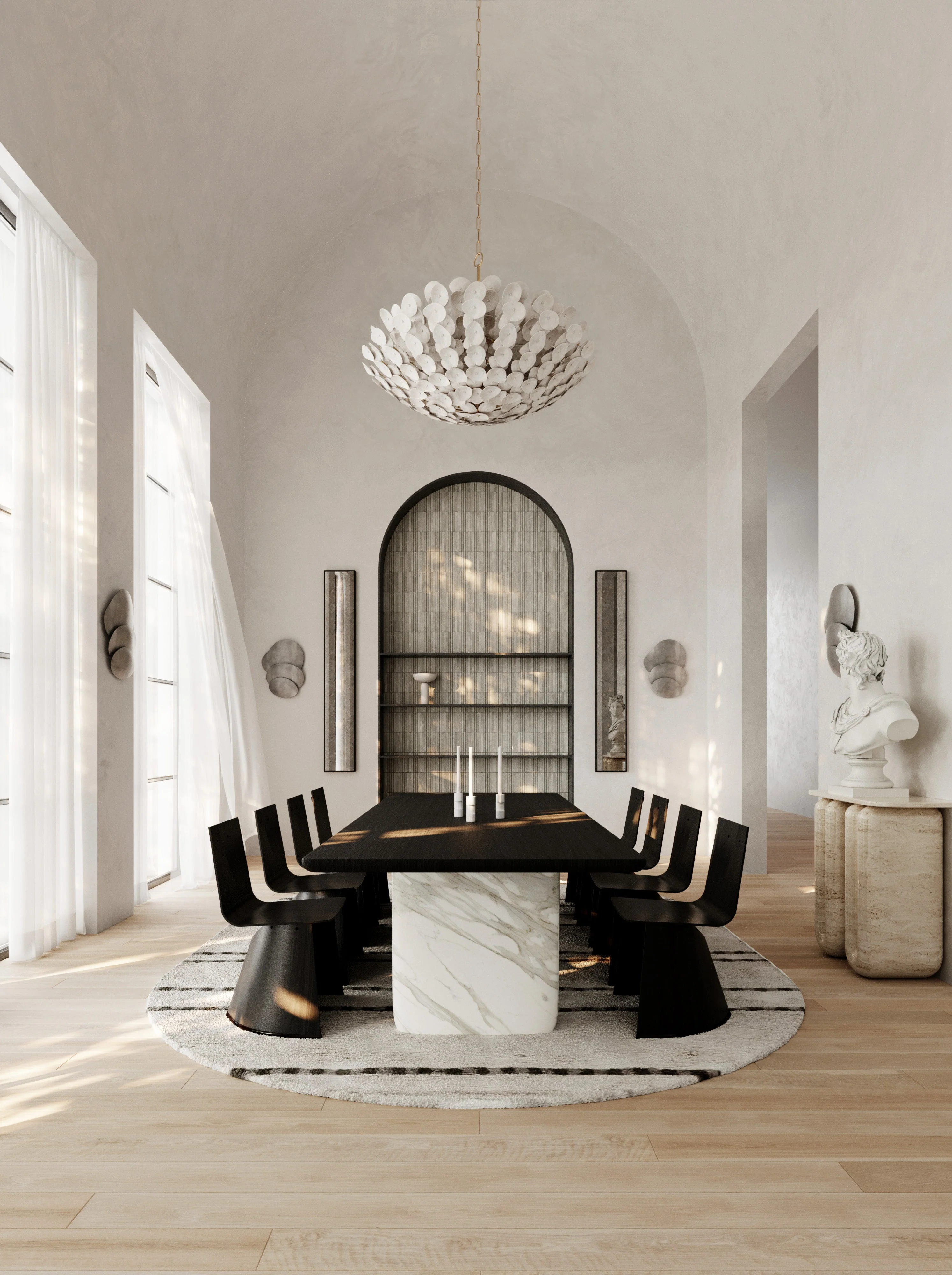 Aimi 9/12Lt Chandelier - Vintage Gold Leaf - Image 4
