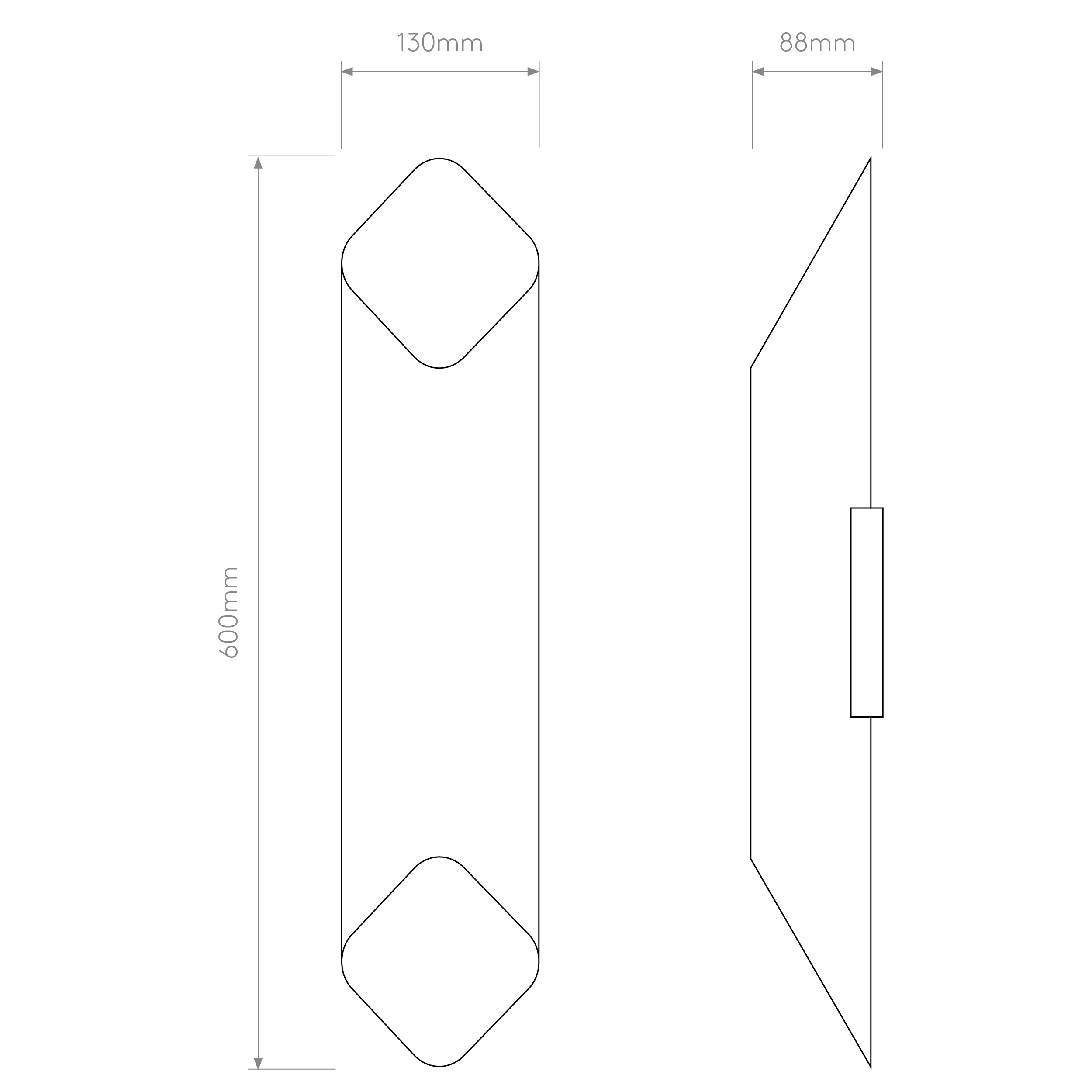 Ako 420/600 Phase Wall Light- Black/ White - Image 25