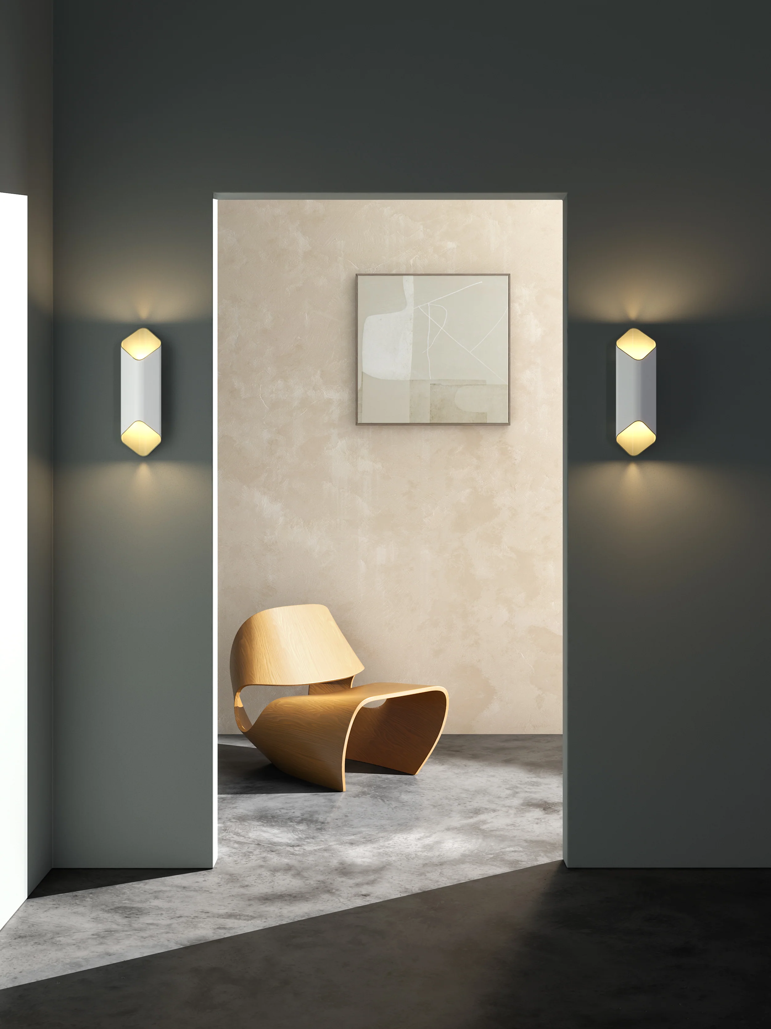 Ako 420/600 Phase Wall Light- Black/ White - Image 8
