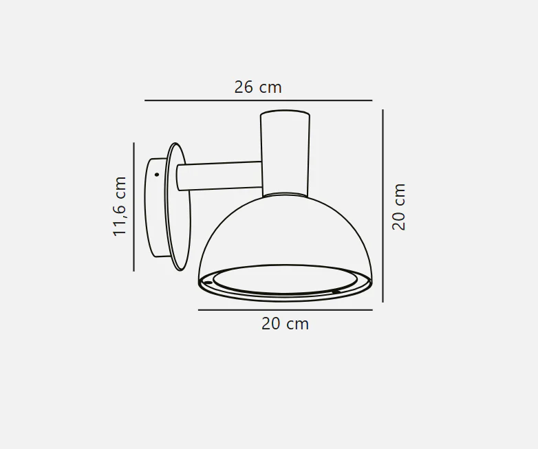 Akri Wall Light- Black/ Galvanized - Image 6