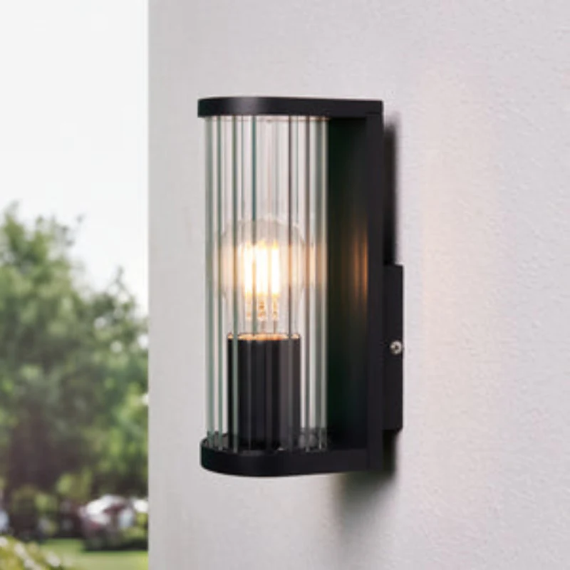 Akuma Ribbed Outdoor Wall Light - Image 2