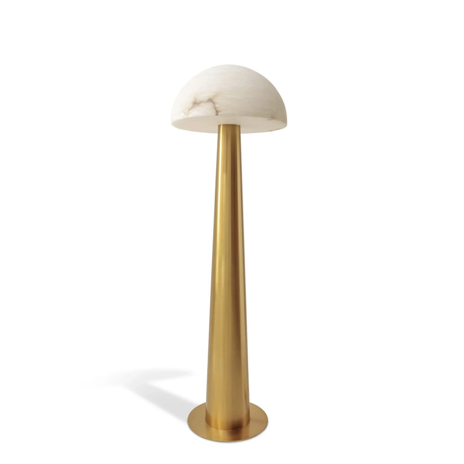 Alabaster and Brass Ava Floor Lamp - Image 3