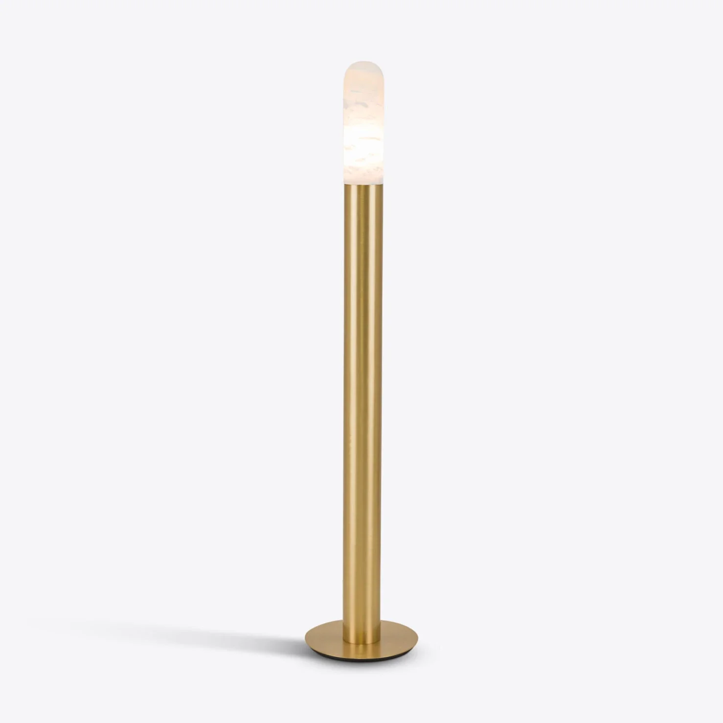Alabaster and Brass Jaust Floor Lamp - Image 2