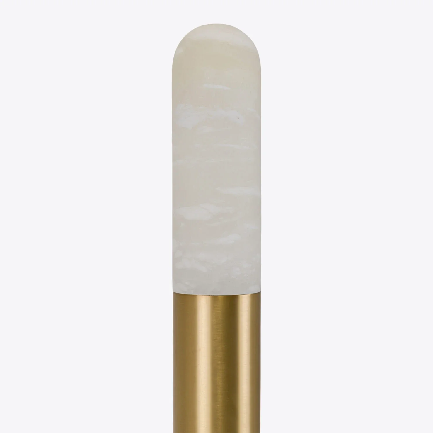 Alabaster and Brass Jaust Floor Lamp - Image 4