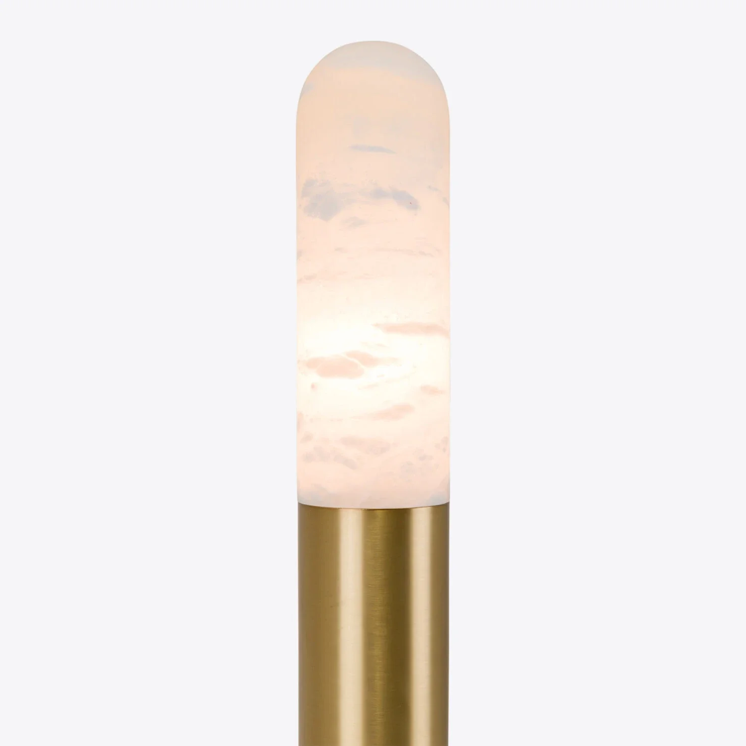 Alabaster and Brass Jaust Floor Lamp - Image 5