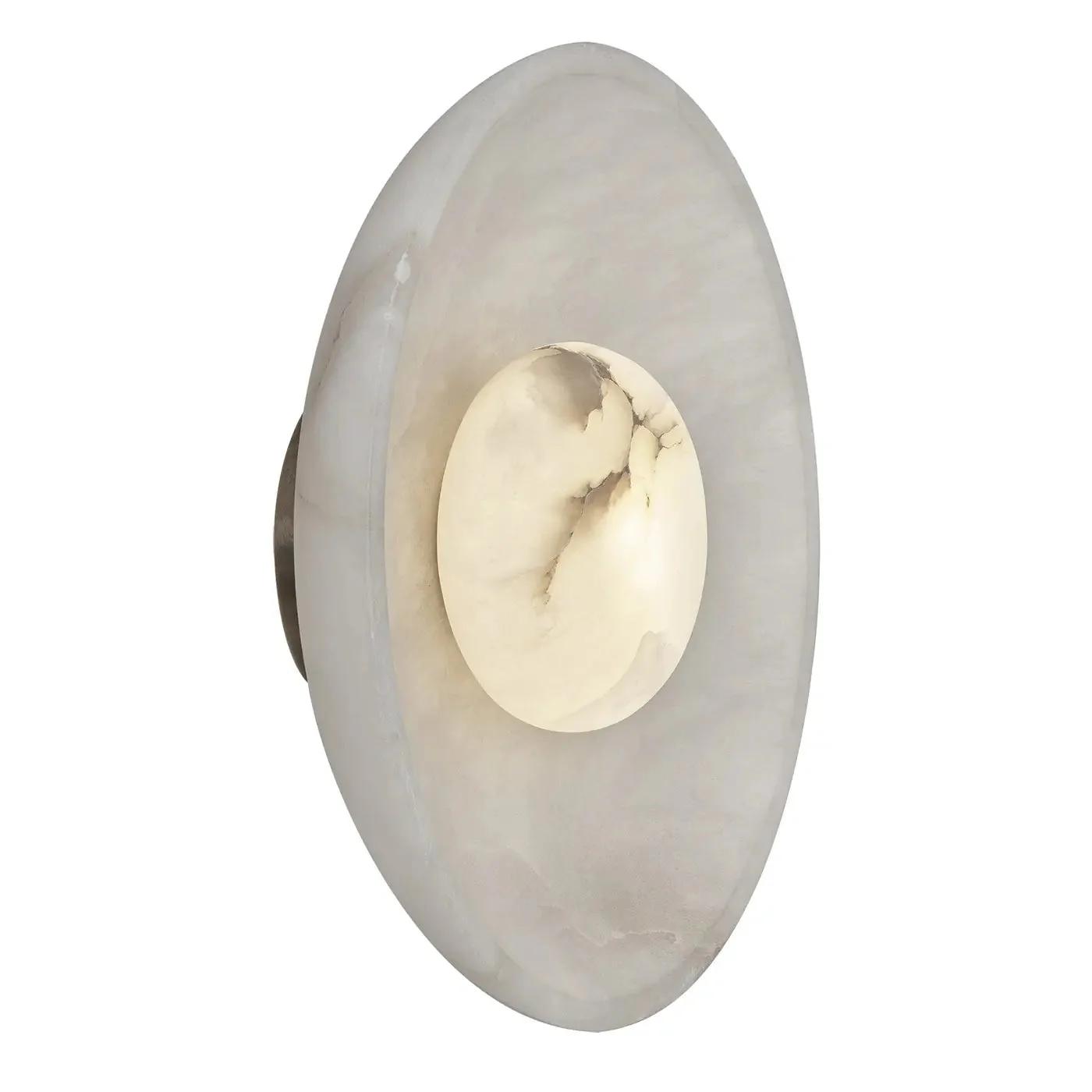 Alabaster Diffuser Wall Light - 10 inch - White - Image 4