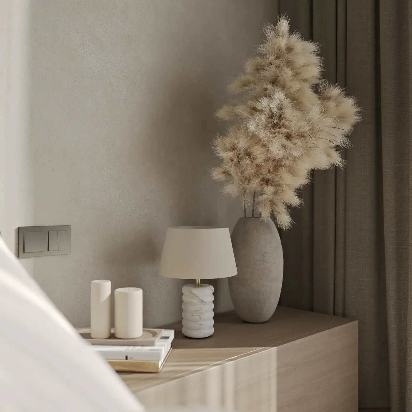 Alabaster Dual Lit Table Lamp - Image 5