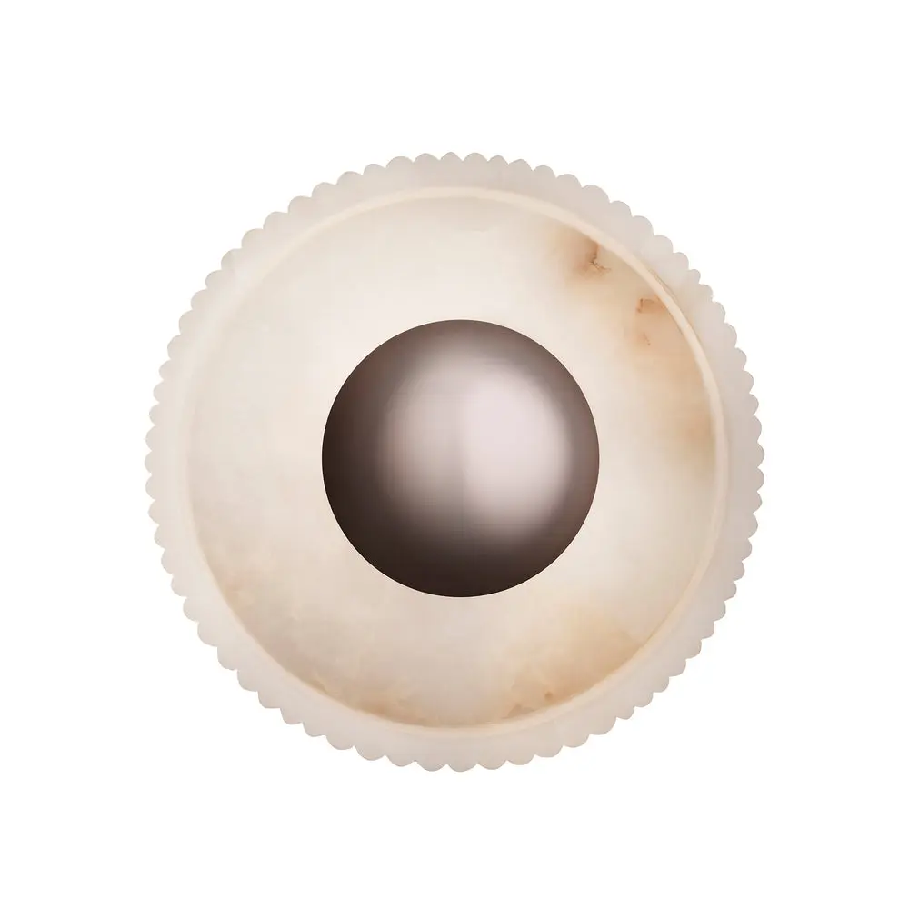 Alabaster Ribbed Dish Wall Diffuser - 8 Inch - Image 2