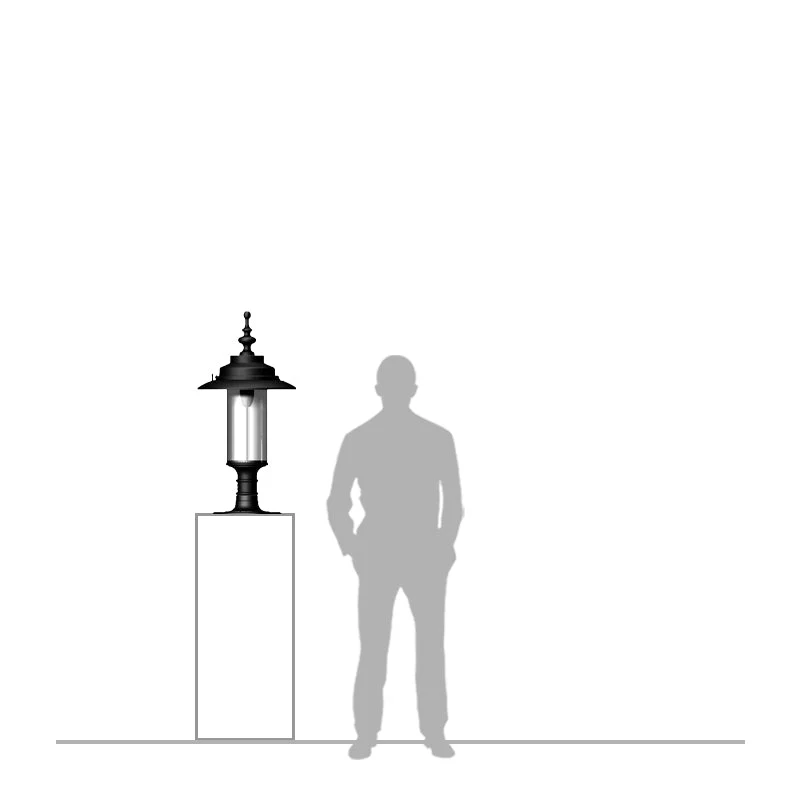 Alamein 1Lt Large Pier Light - Cast Iron - Image 3