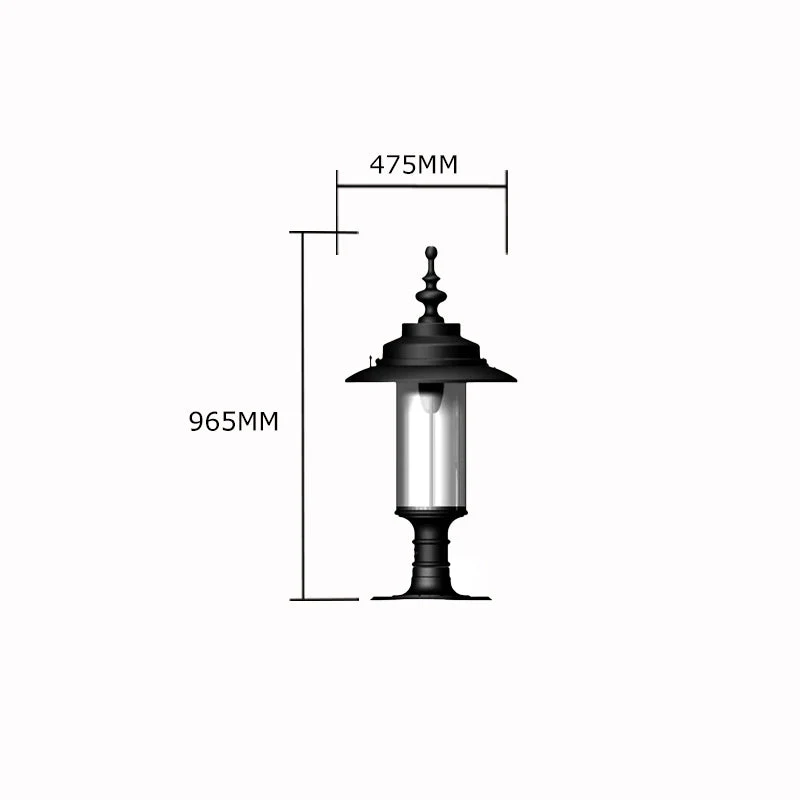 Alamein 1Lt Large Pier Light - Cast Iron - Image 4