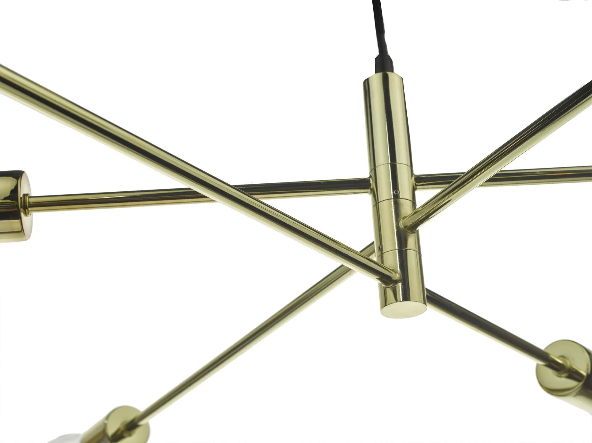 Alana 6 Light Fitting - Antique Brass/Black/Polished Gold/Satin Chrome Finish - Image 16