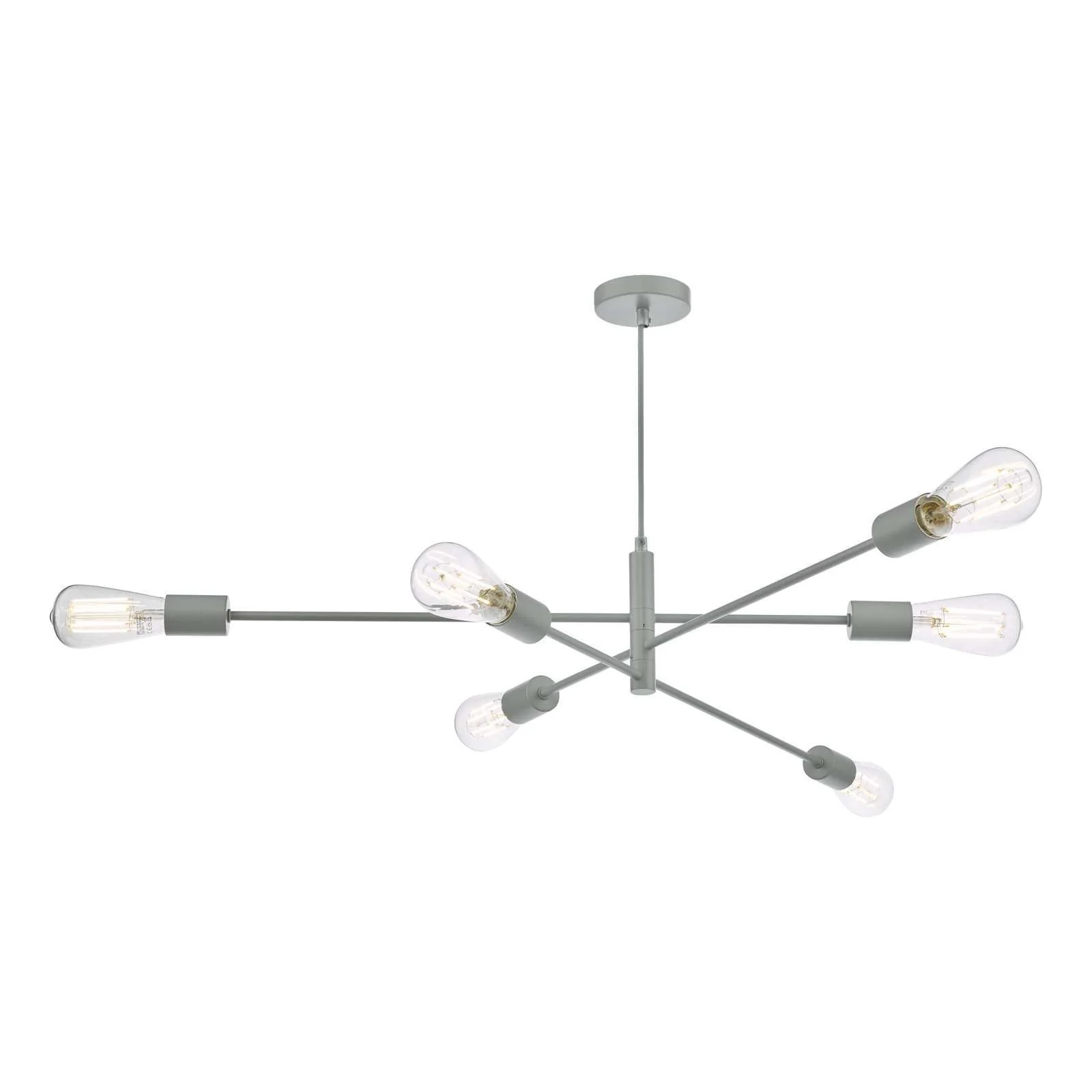 Alana 6 Light Fitting - Antique Brass/Black/Polished Gold/Satin Chrome Finish - Image 3