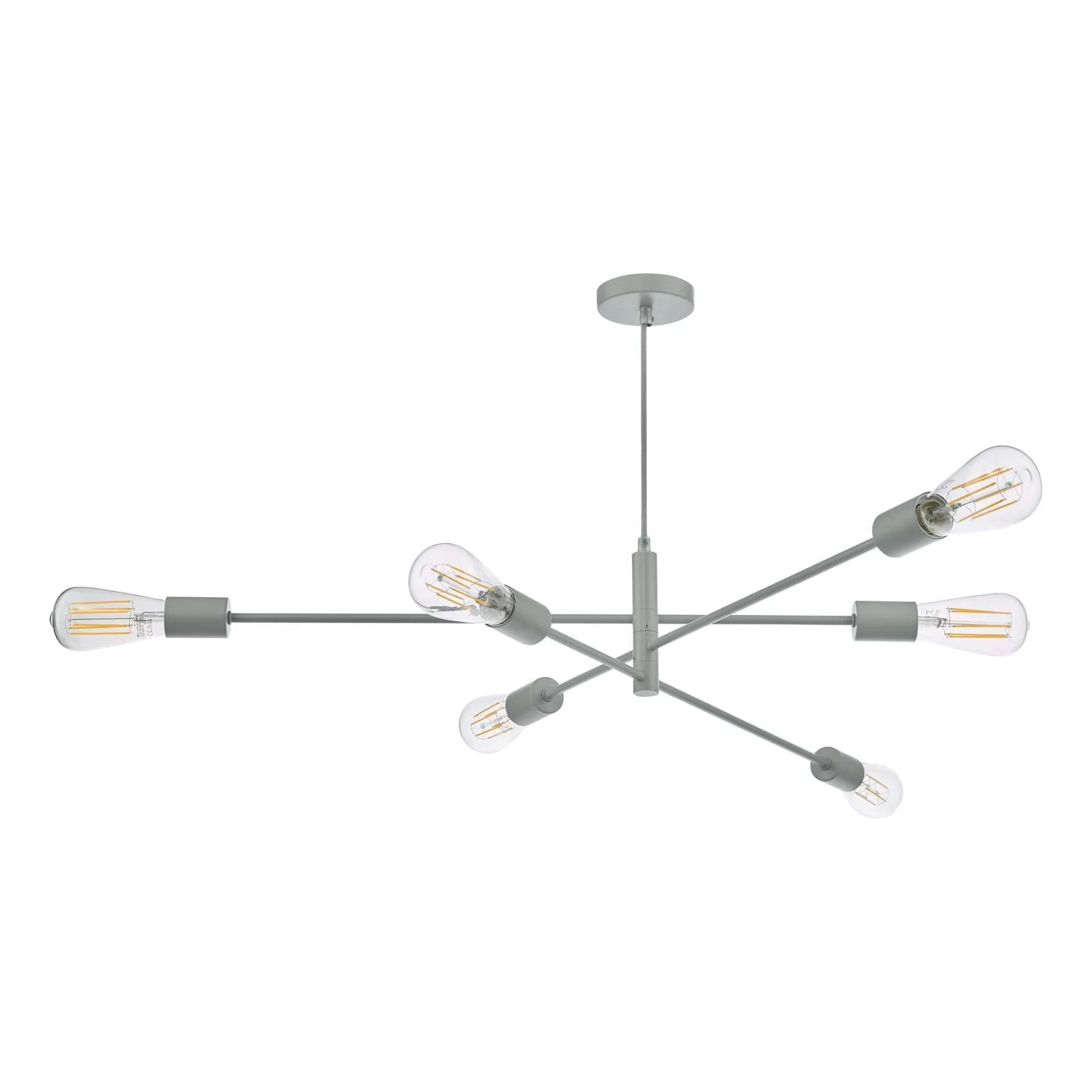 Alana 6 Light Fitting - Antique Brass/Black/Polished Gold/Satin Chrome Finish - Image 9