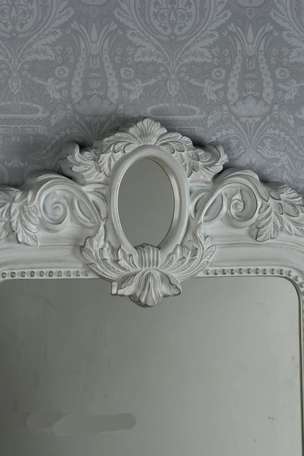 Alana Rectangle Mirror Distressed Ivory 120 x 71cm - Image 3