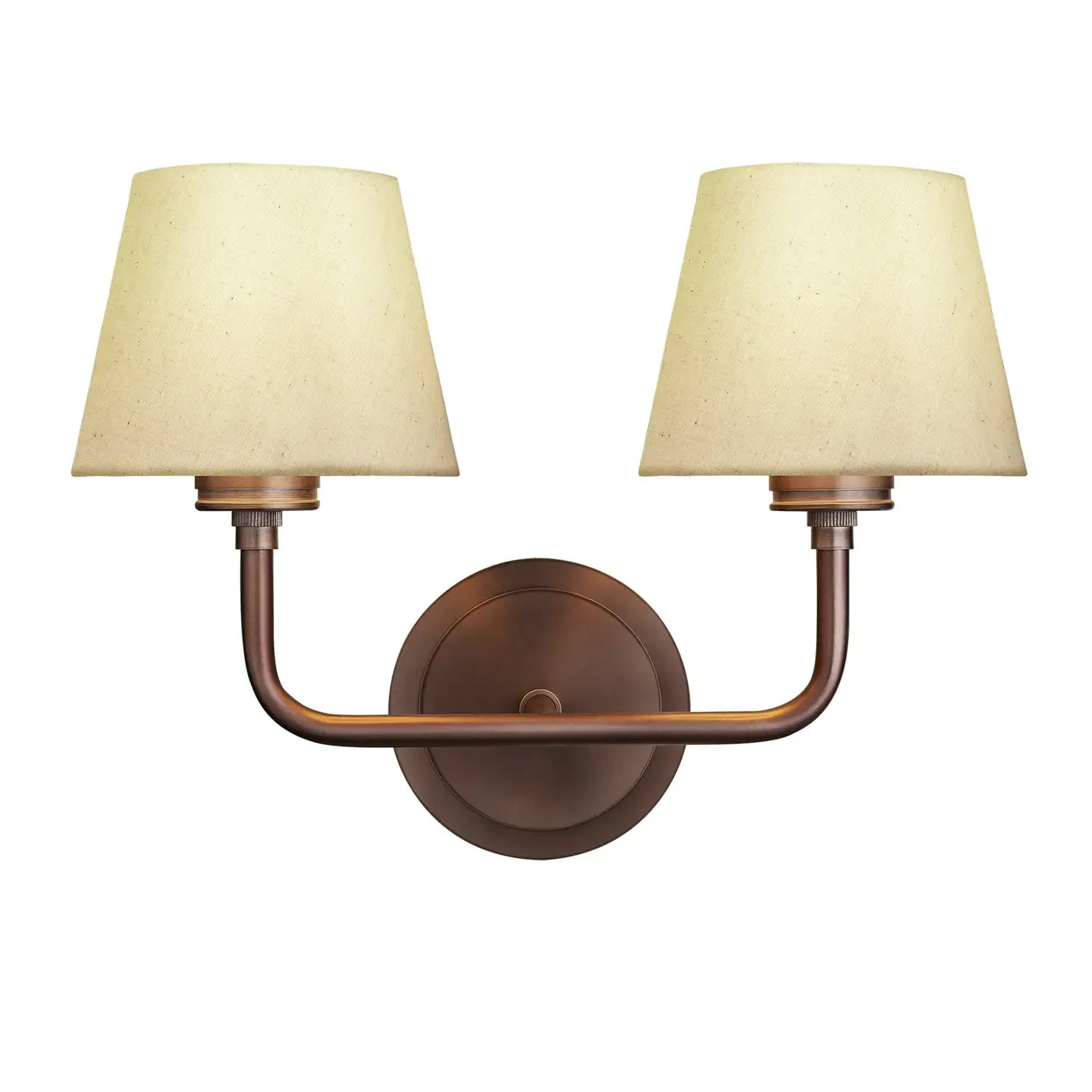 Albany 1/2Lt Wall Light - Natural Cotton Shade - Image 10