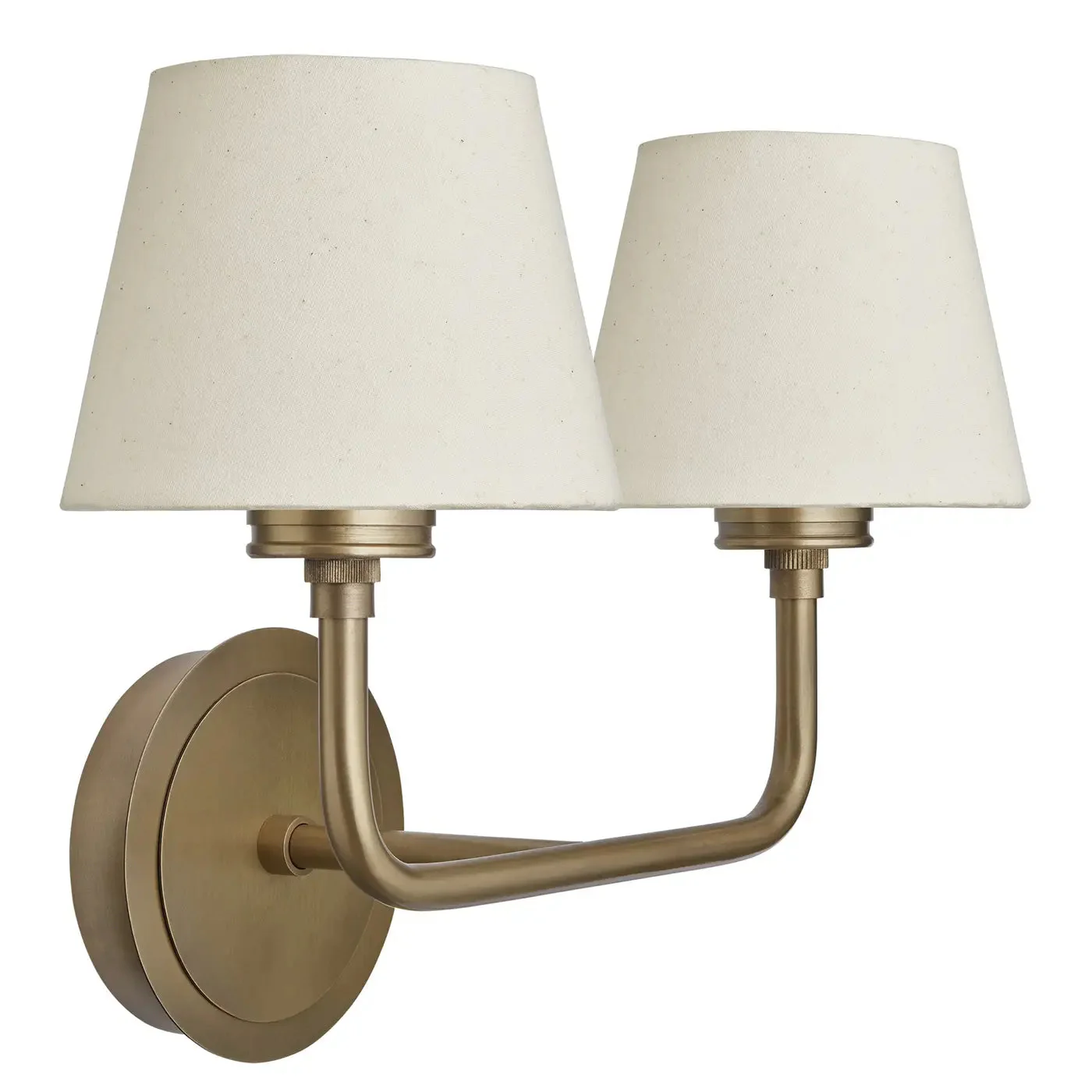 Albany 1/2Lt Wall Light - Natural Cotton Shade - Image 3
