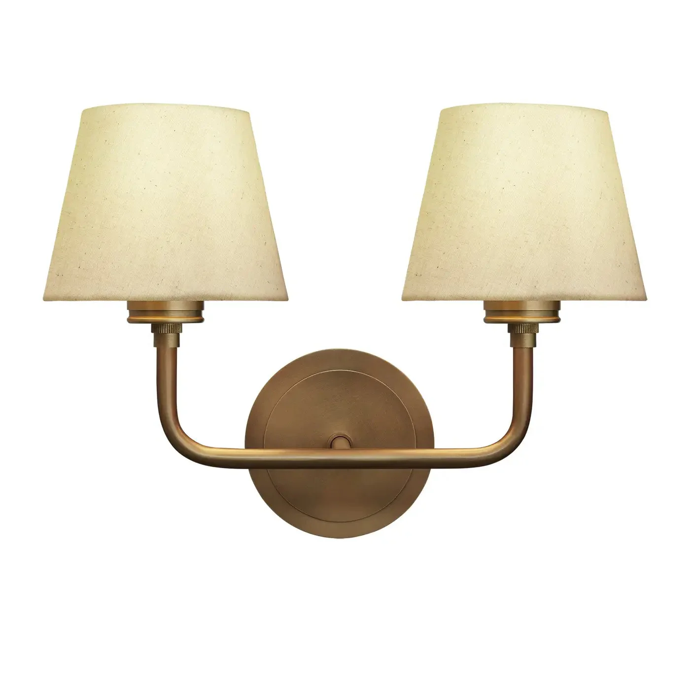 Albany 1/2Lt Wall Light - Natural Cotton Shade - Image 7
