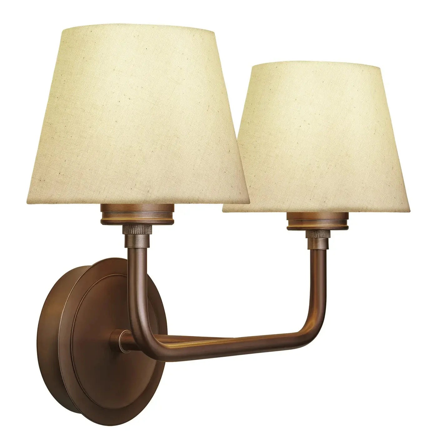 Albany 1/2Lt Wall Light - Natural Cotton Shade - Image 8