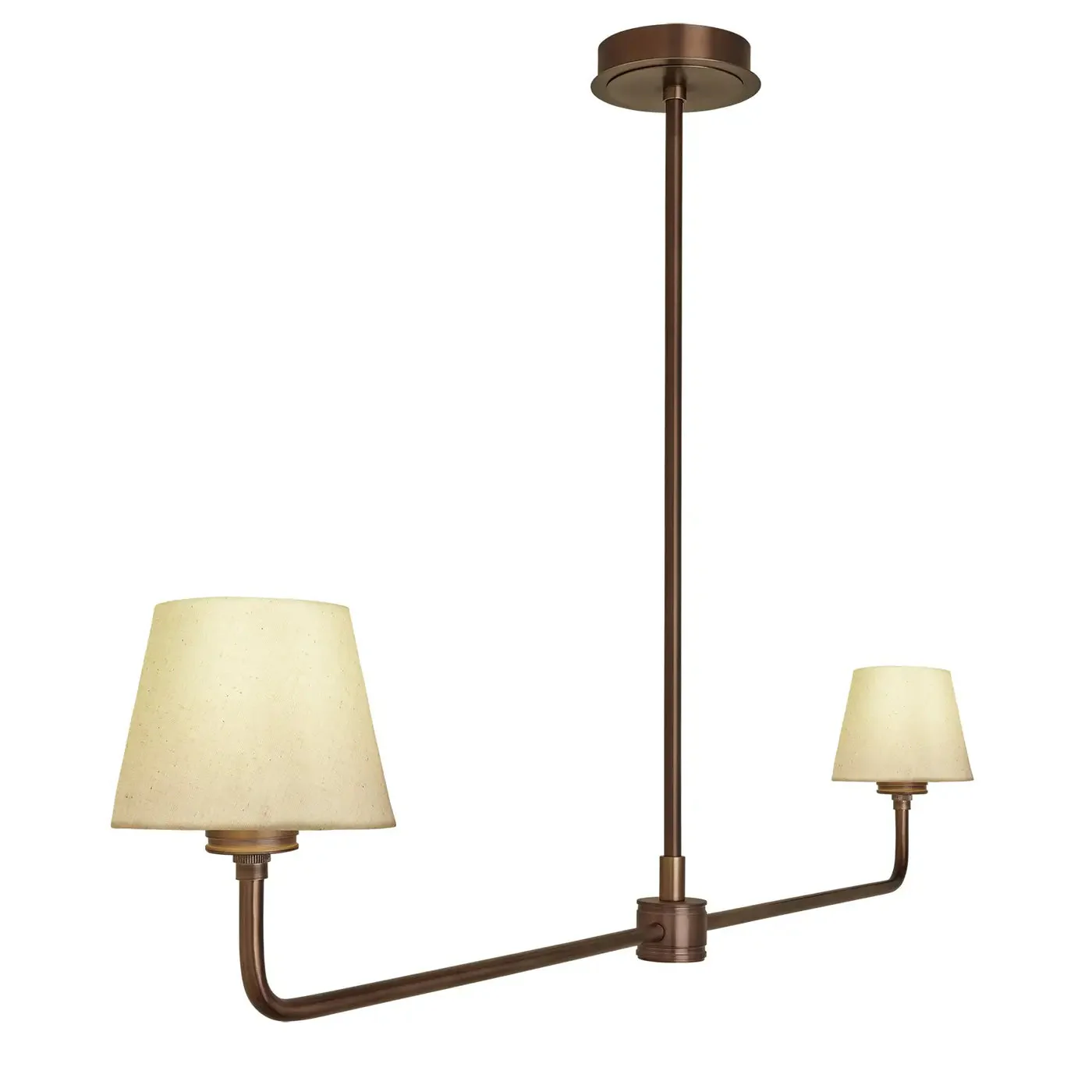 Albany Double Pendant Light - Natural Cotton Shades - Image 3