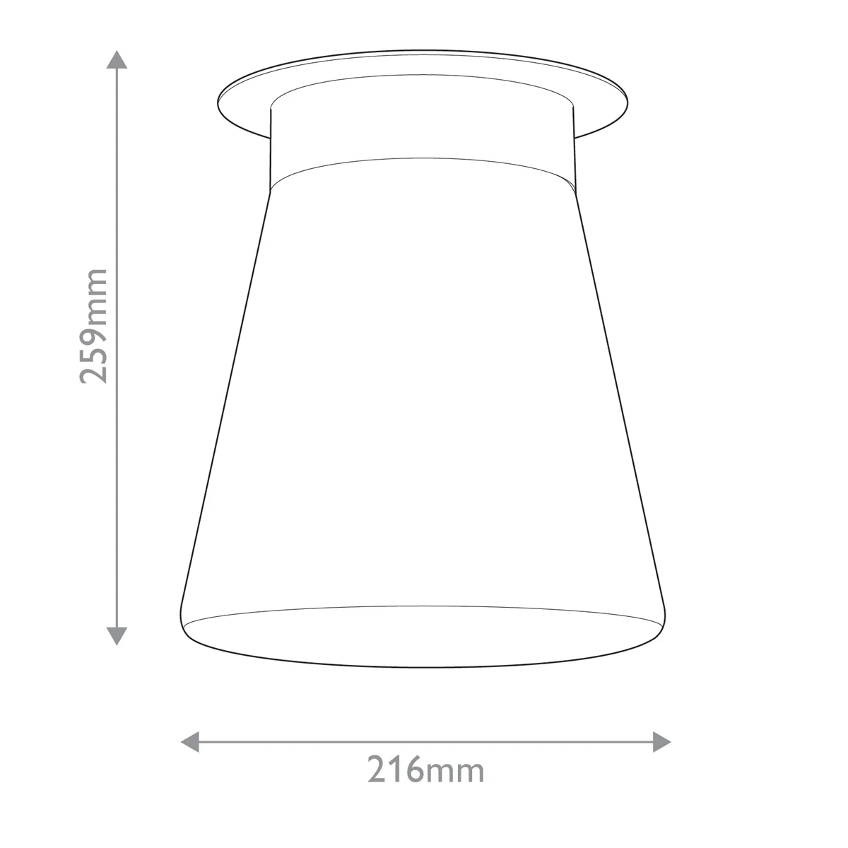 Albers Flush 1 lt Ceiling Light - Image 8