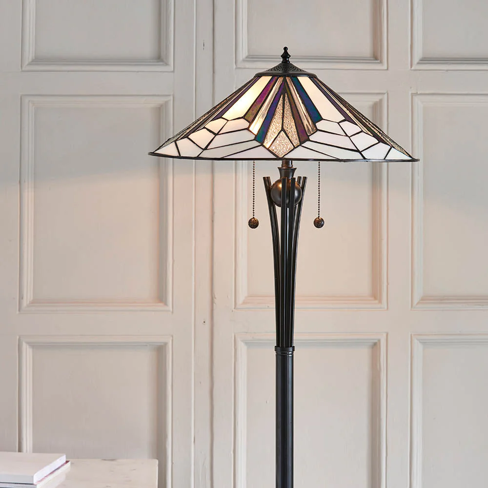 Alcyone Floor Lamp -Black Finish E27 - Image 3