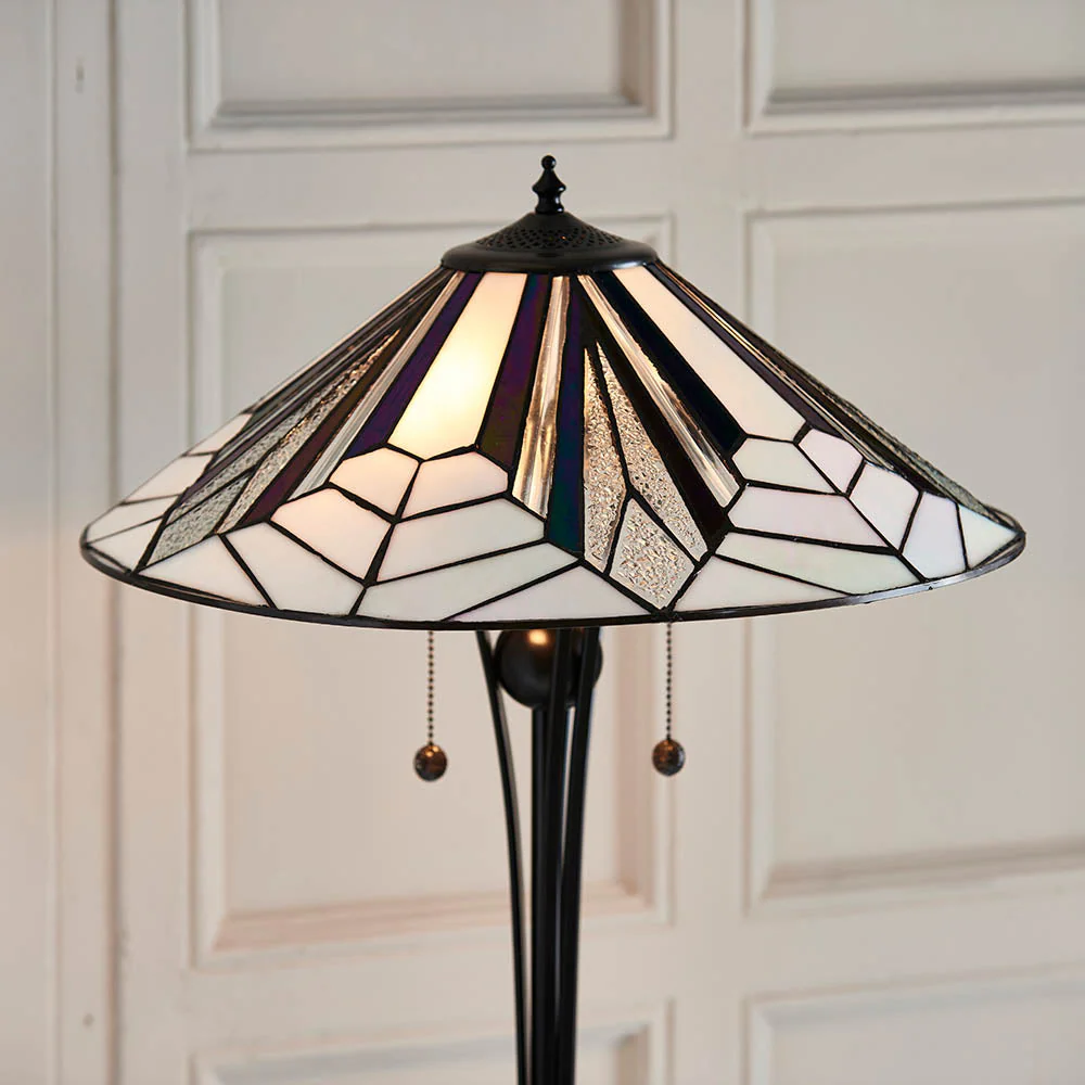 Alcyone Floor Lamp -Black Finish E27 - Image 4