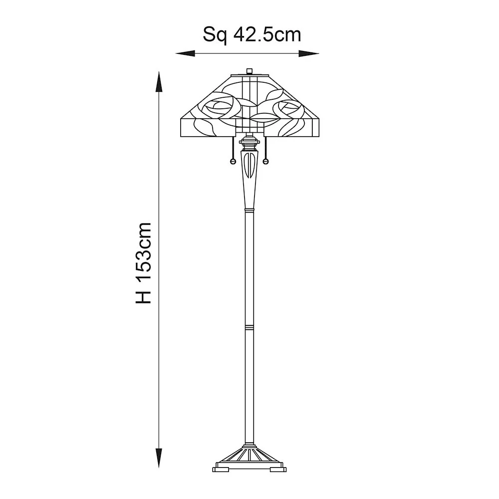 Aldebaran Floor Lamp - Satin Black Finish E27 - Image 9