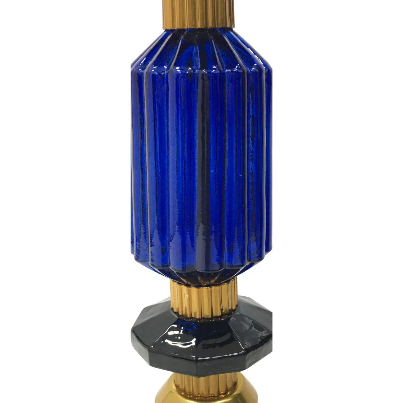 Alena Ink Blue & Frosted Glass Pendant - Image 4