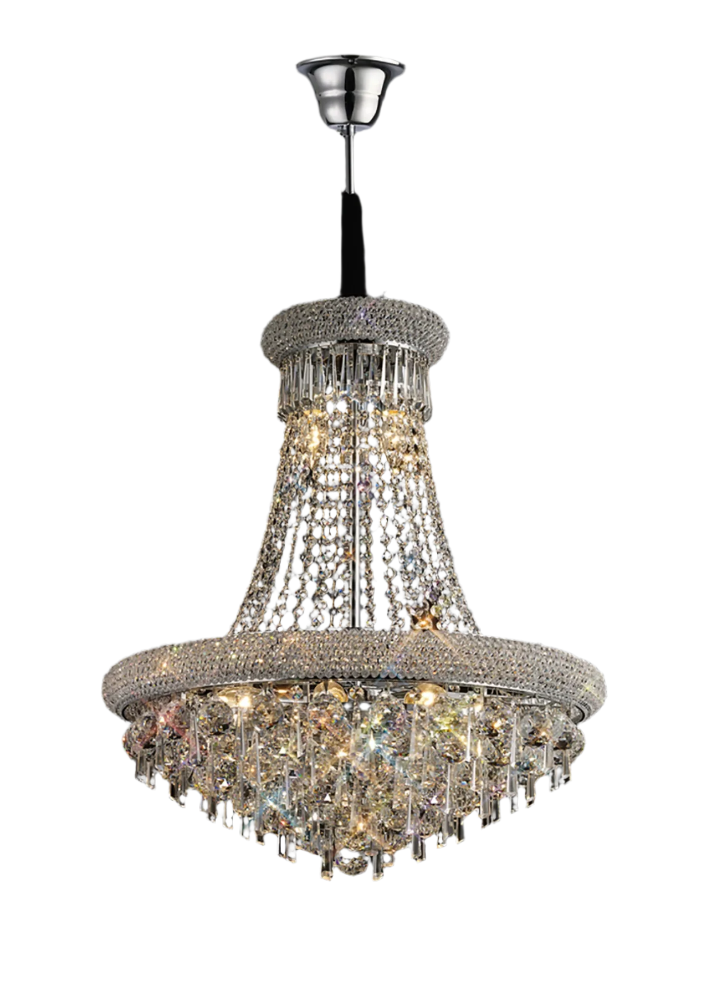Alexandra 18/20Lt Crystal Ceiling Light - Chrome/Gold - Image 5