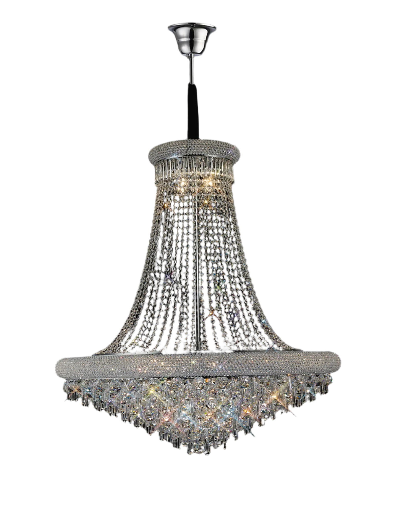 Alexandra 18/20Lt Crystal Ceiling Light - Chrome/Gold - Image 6