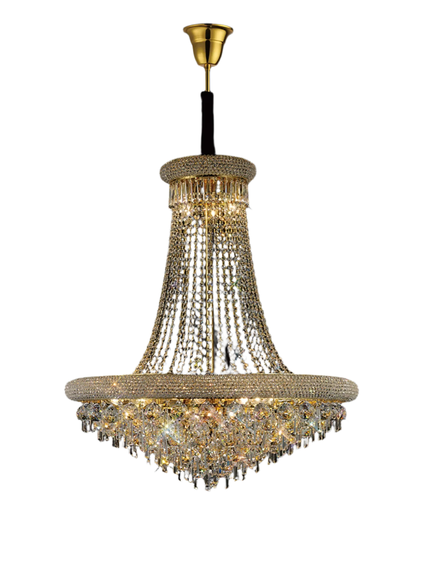 Alexandra 18/20Lt Crystal Ceiling Light - Chrome/Gold - Image 7