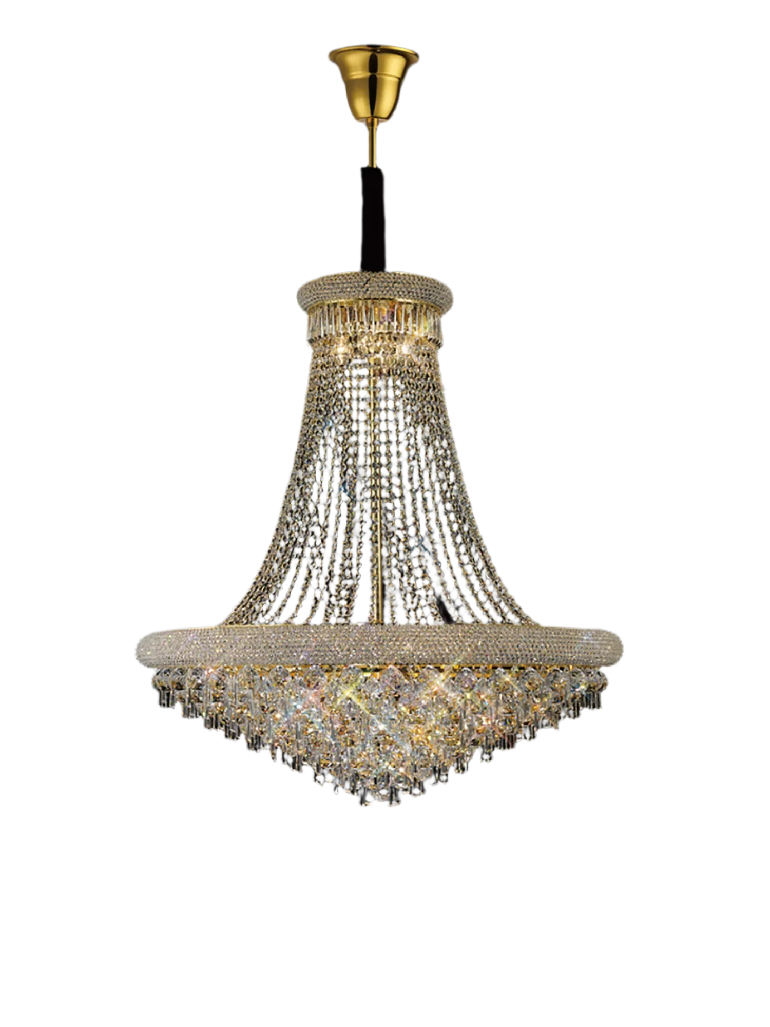 Alexandra 18/20Lt Crystal Ceiling Light - Chrome/Gold - Image 8