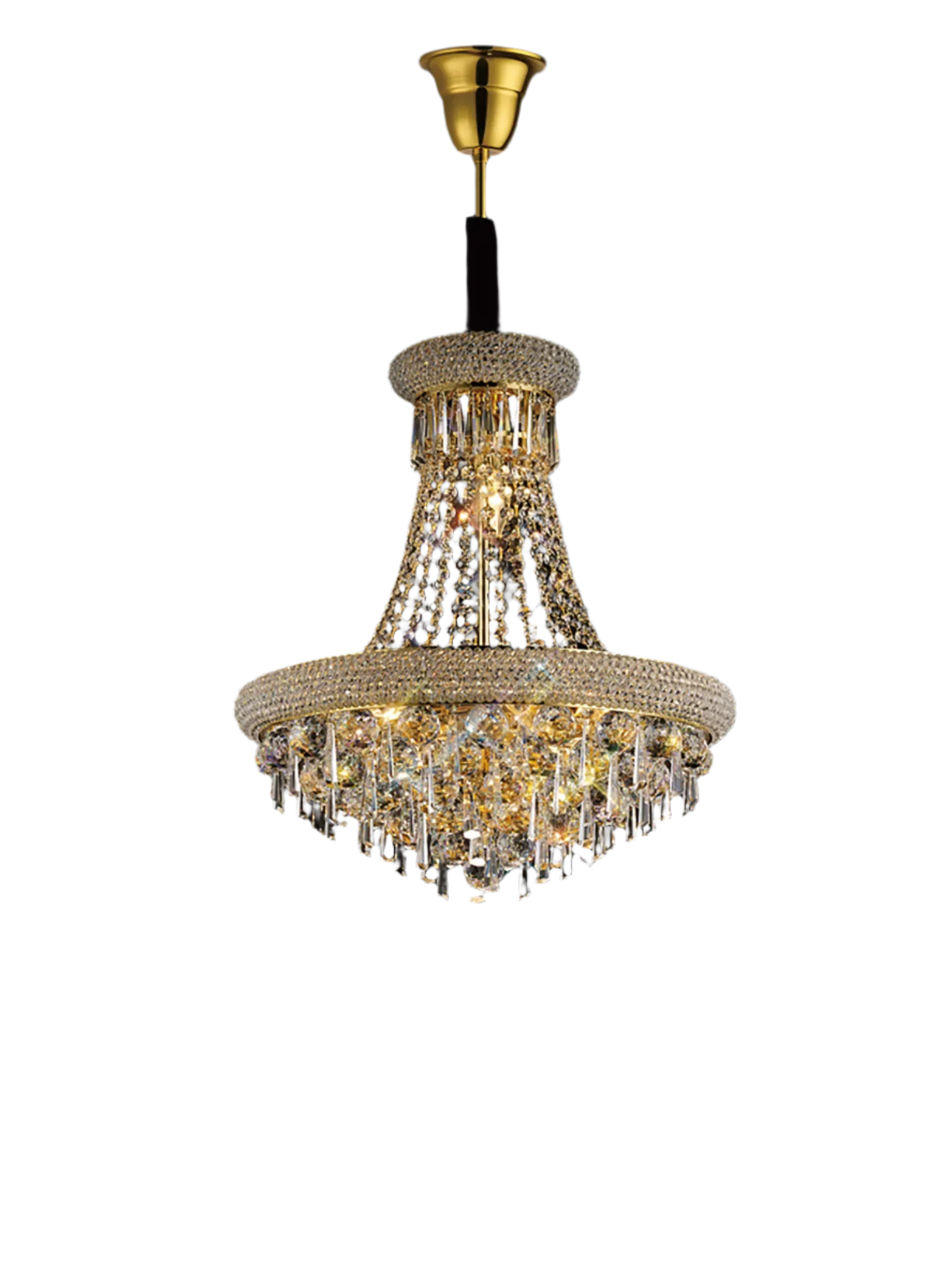 Alexandra 9/13Lt Crystal Ceiling Light - Chrome/Gold - Image 6