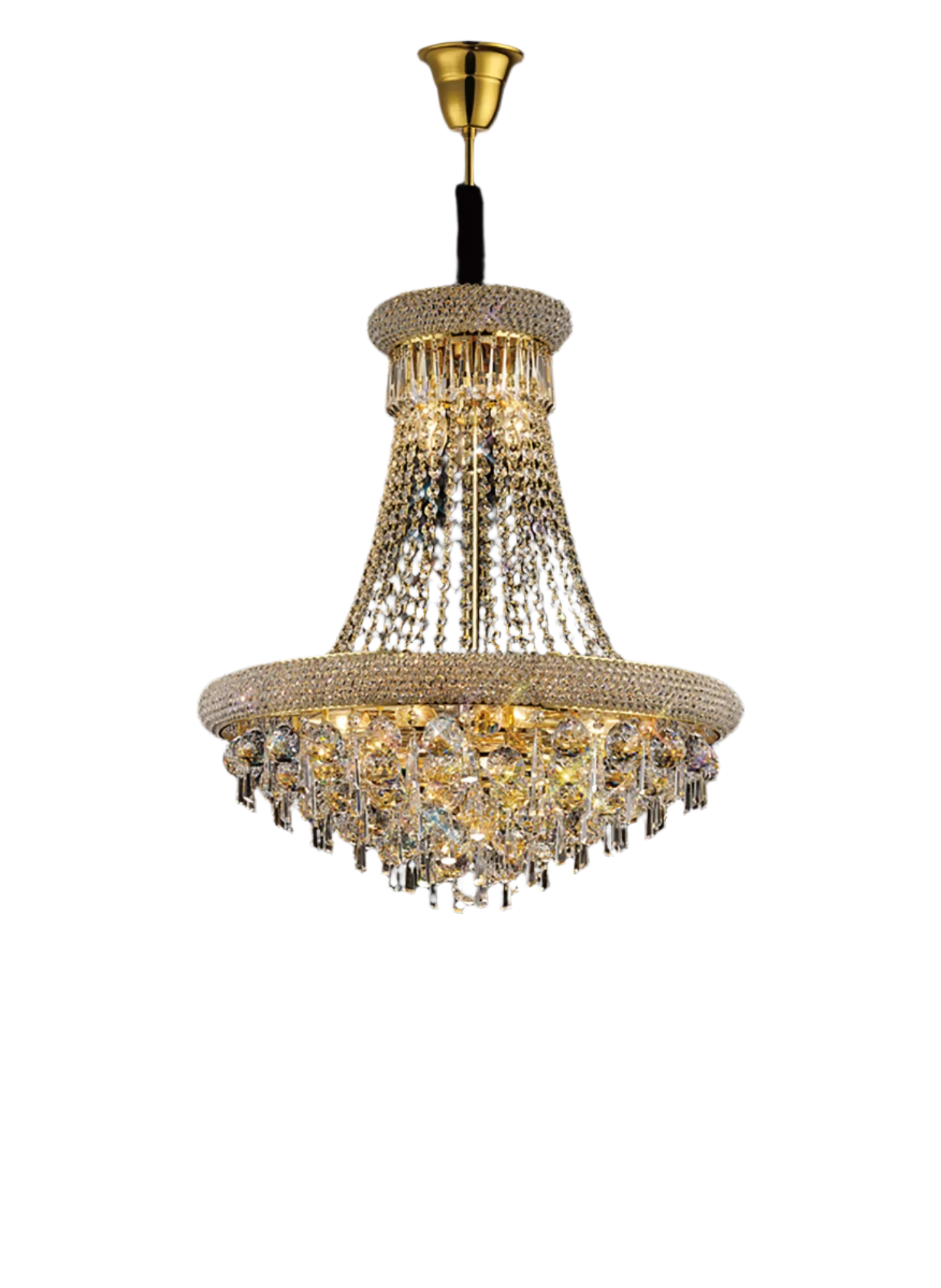 Alexandra 9/13Lt Crystal Ceiling Light - Chrome/Gold - Image 8