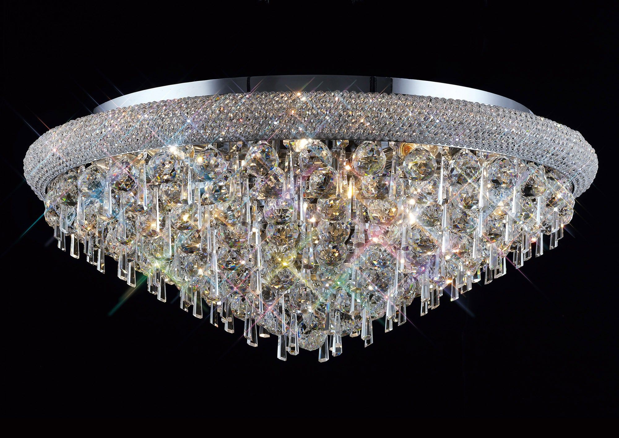 Alexandra Ceiling 6/7/9/16/18 Light E14 Gold/Polished Chrome - Image 10