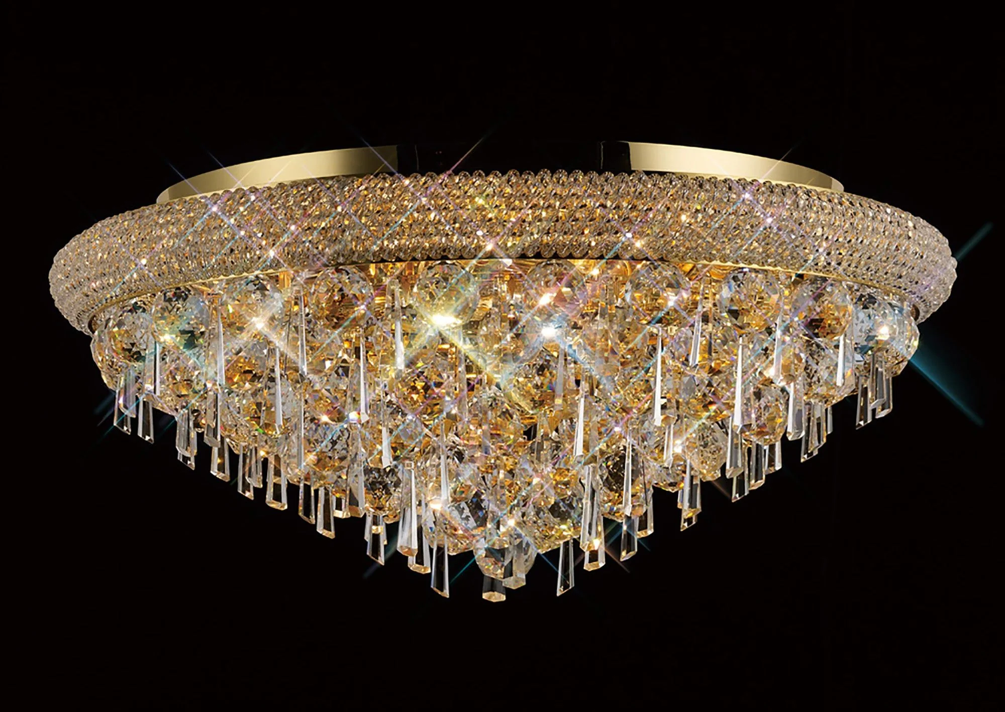 Alexandra Ceiling 6/7/9/16/18 Light E14 Gold/Polished Chrome - Image 13