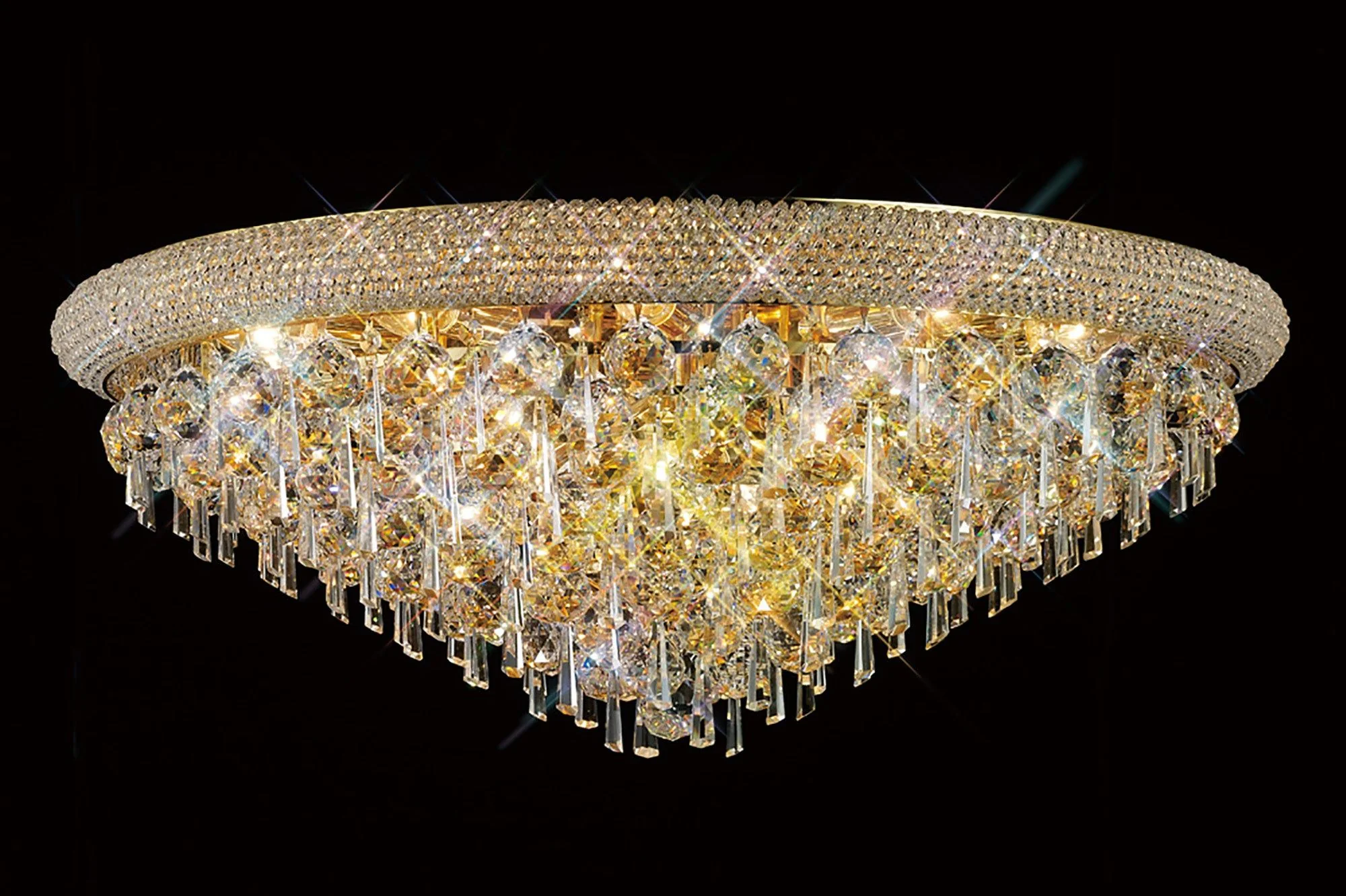 Alexandra Ceiling 6/7/9/16/18 Light E14 Gold/Polished Chrome - Image 16