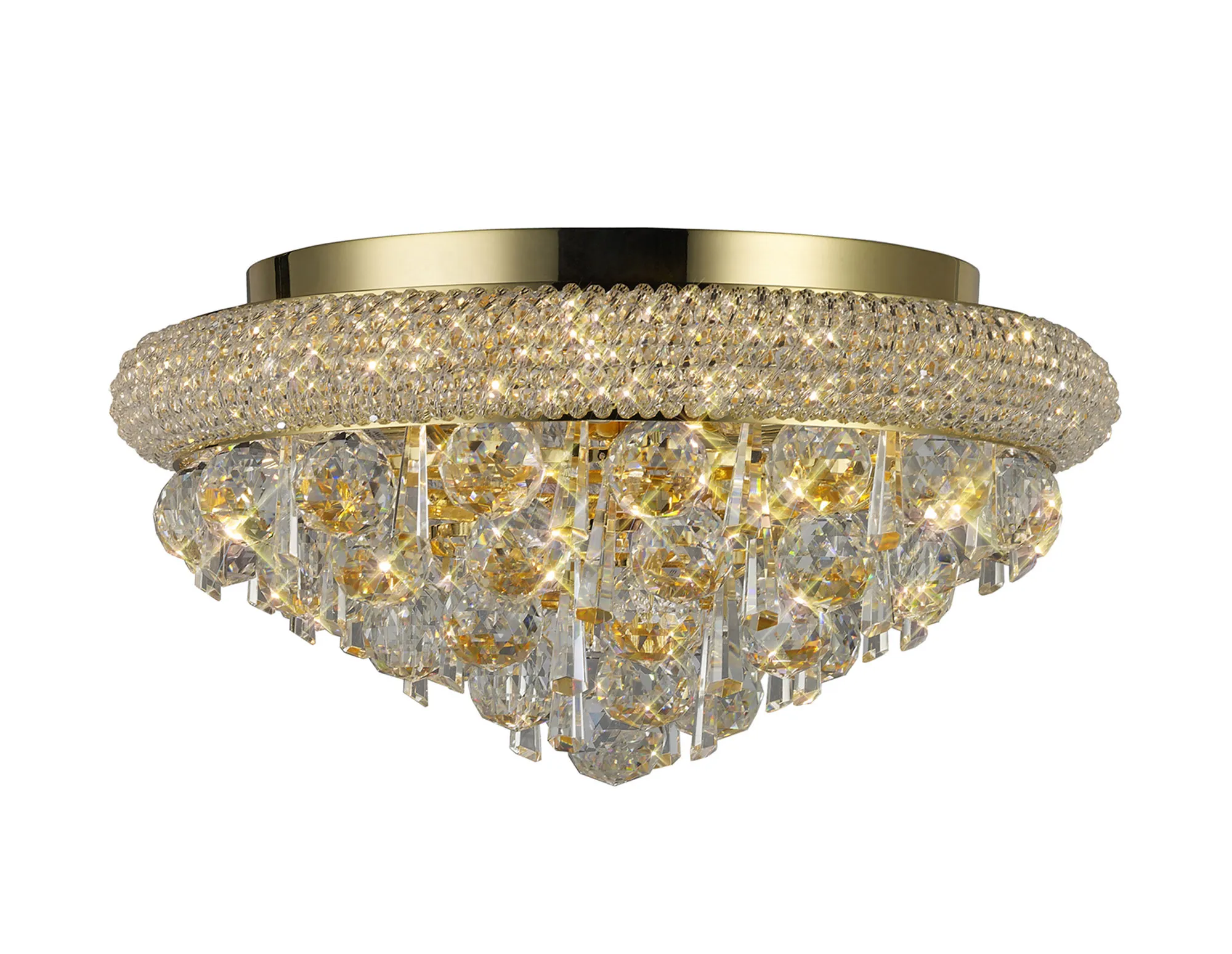 Alexandra Ceiling 6/7/9/16/18 Light E14 Gold/Polished Chrome - Image 19