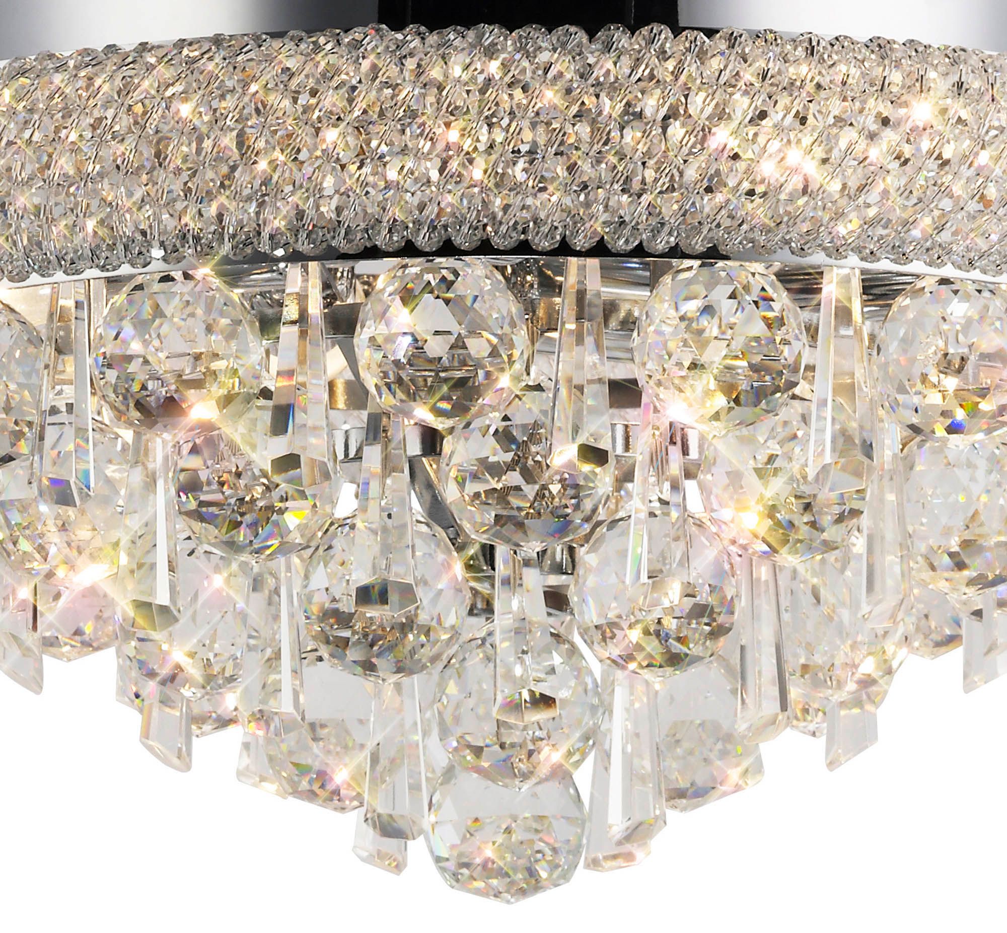 Alexandra Ceiling 6/7/9/16/18 Light E14 Gold/Polished Chrome - Image 3