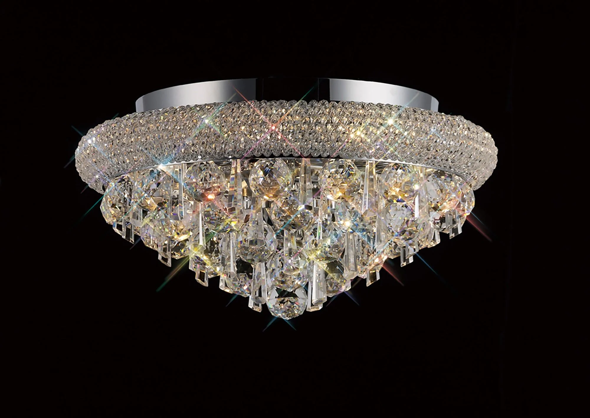 Alexandra Ceiling 6/7/9/16/18 Light E14 Gold/Polished Chrome - Image 5