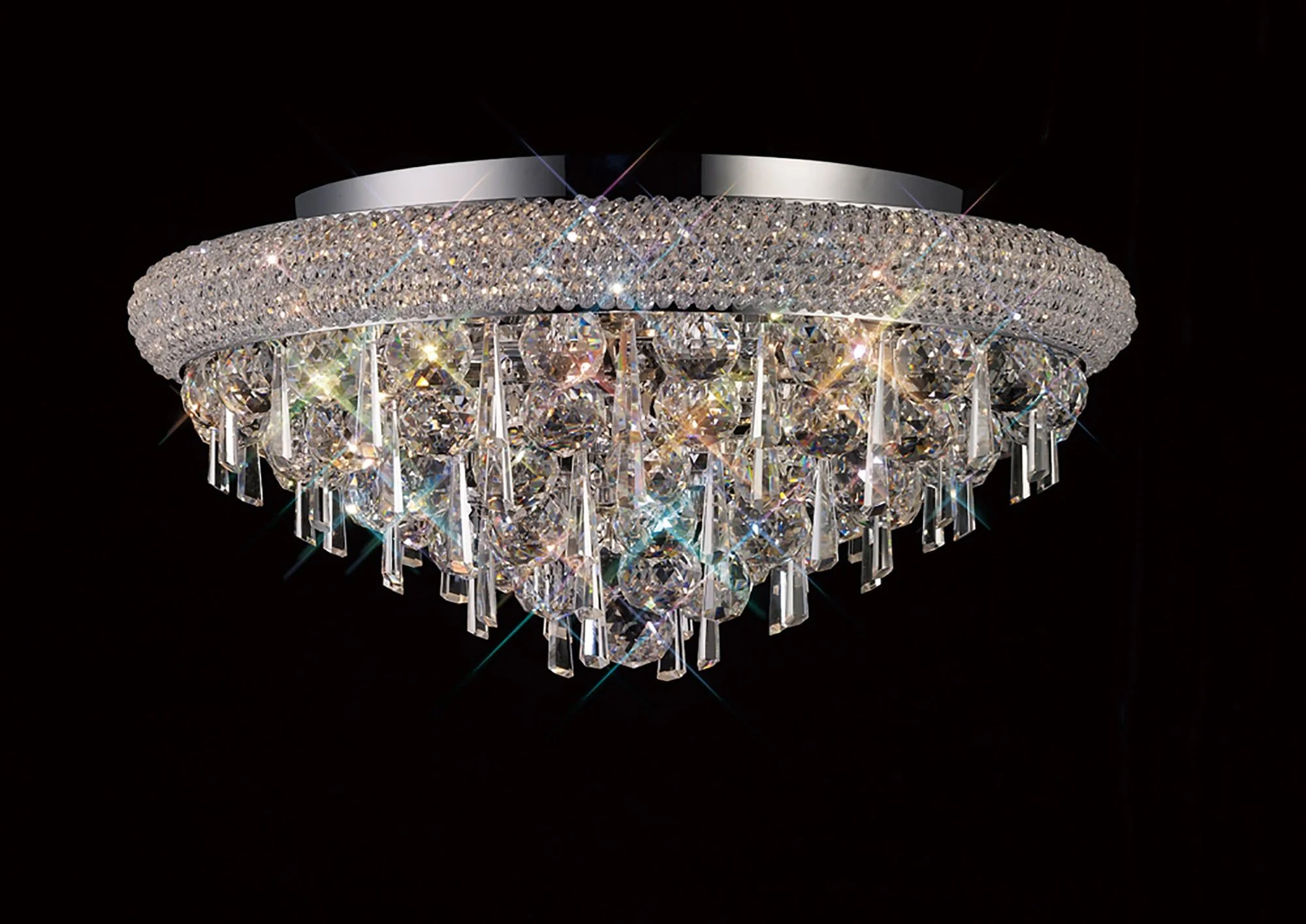 Alexandra Ceiling 6/7/9/16/18 Light E14 Gold/Polished Chrome - Image 6