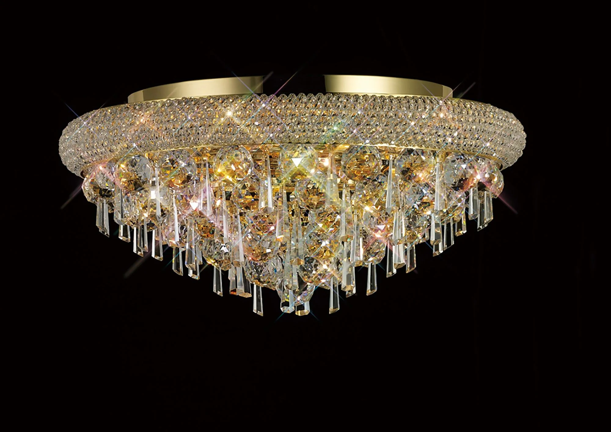 Alexandra Ceiling 6/7/9/16/18 Light E14 Gold/Polished Chrome - Image 7