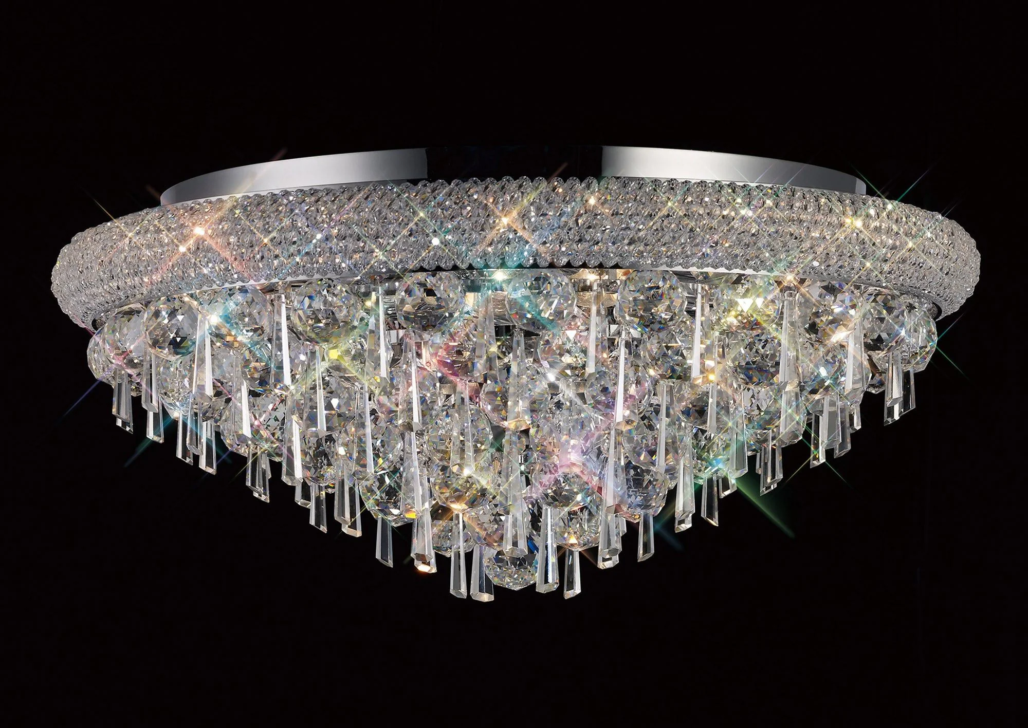 Alexandra Ceiling 6/7/9/16/18 Light E14 Gold/Polished Chrome - Image 9