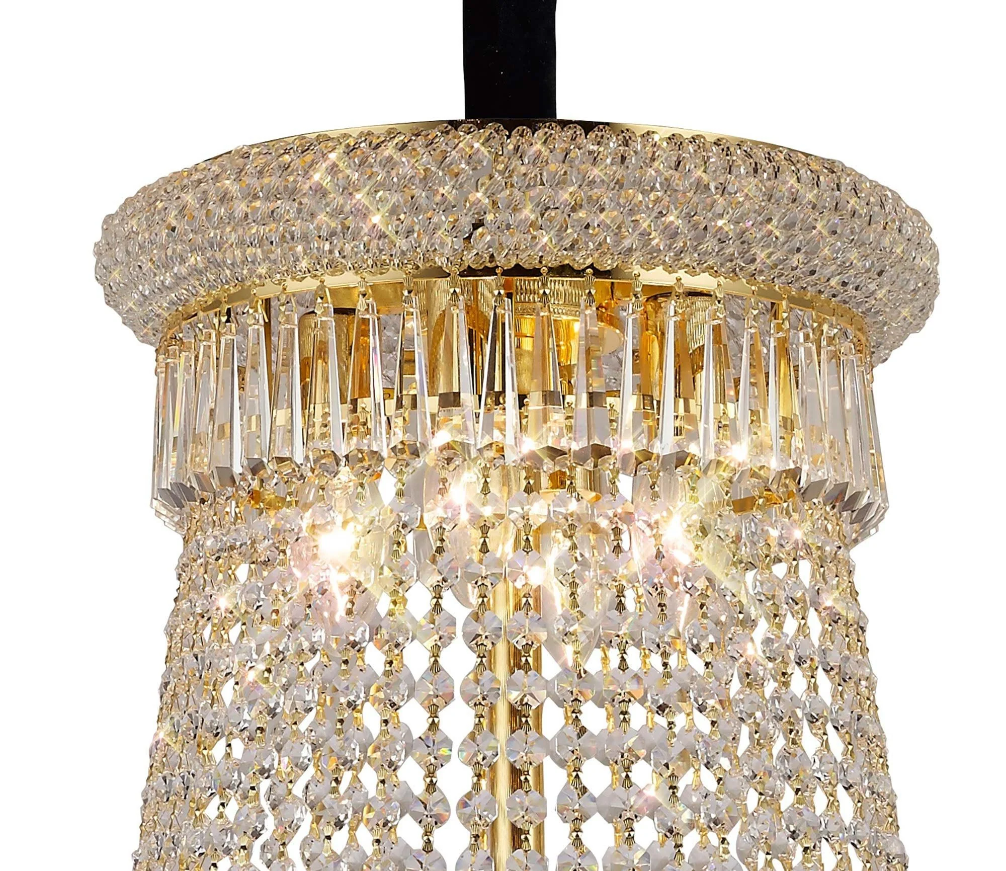 Alexandra Pendant 20 Light Gold/Crystal - Image 2