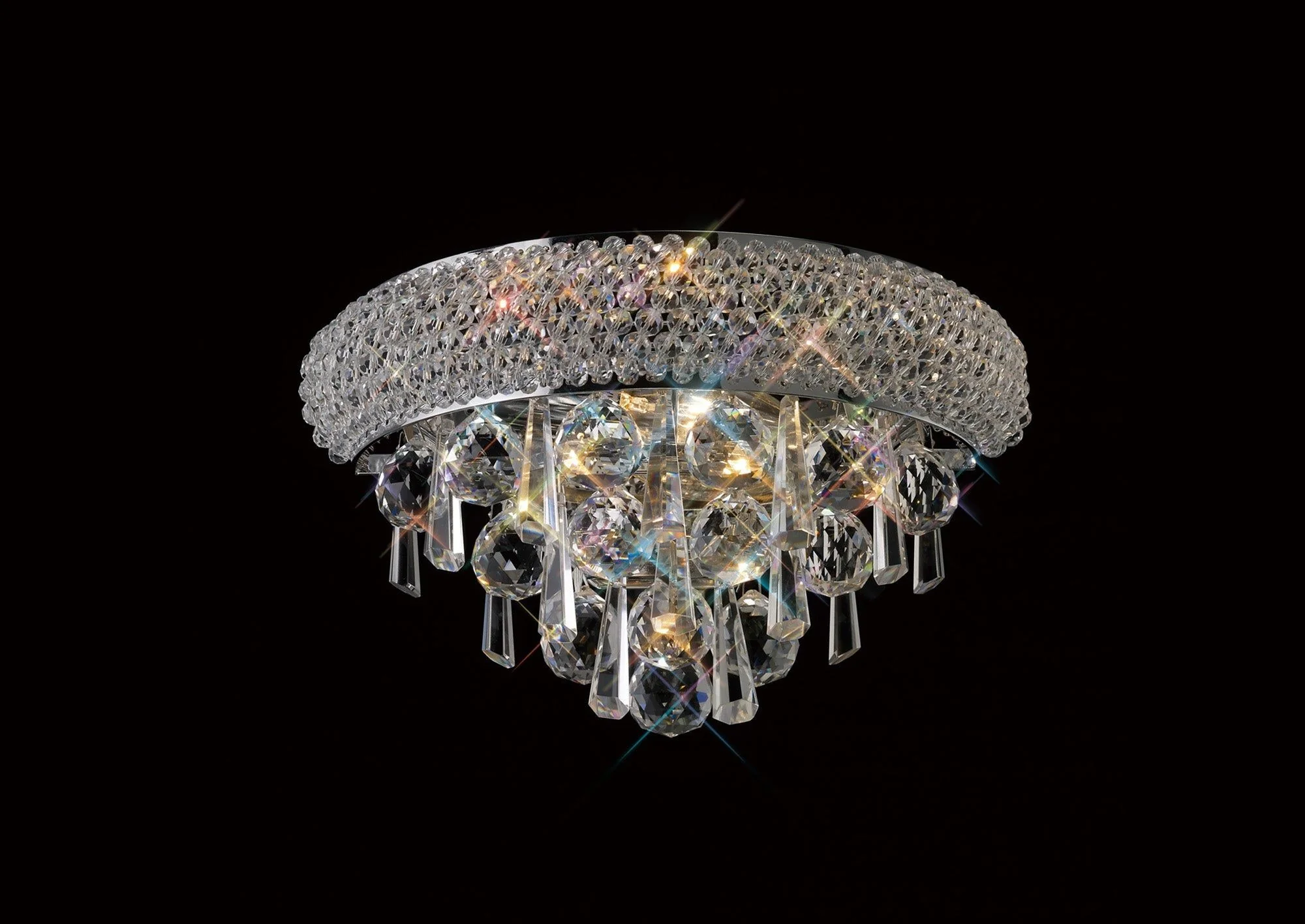 Alexandra Wall Lamp Small 2 Light E14 Gold/Polished Chrome - Image 3