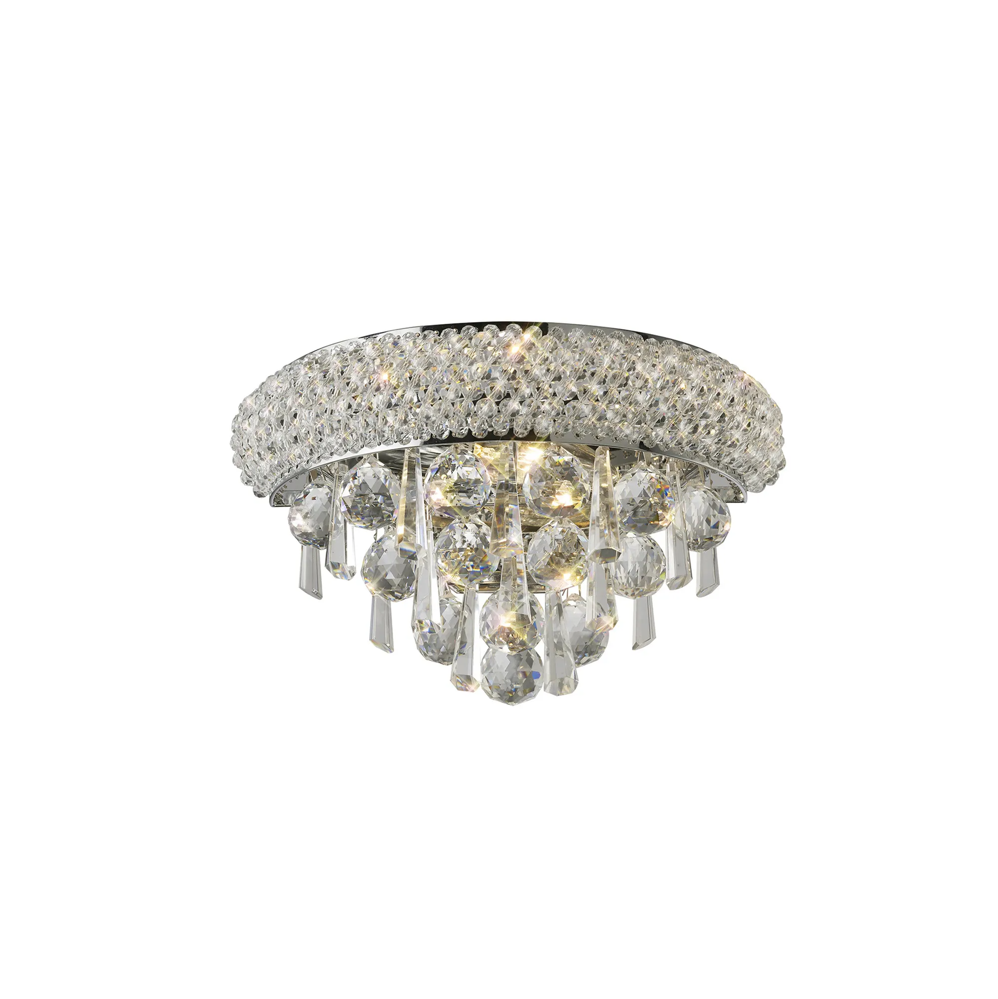 Alexandra Wall Lamp Small 2 Light E14 Gold/Polished Chrome - Image 7