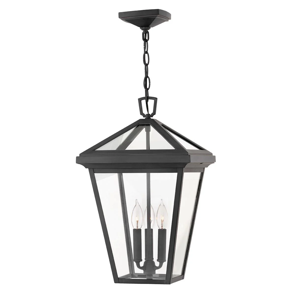 Alford Place 1/3Lt Small Chain Lantern - Museum Black IP44 E27 - Image 2