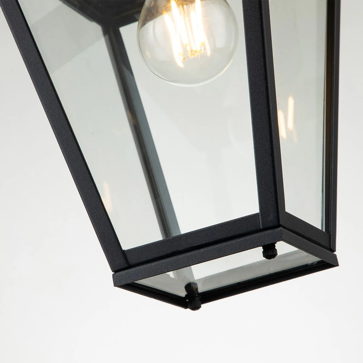 Alford Place 1/3Lt Small Chain Lantern - Museum Black IP44 E27 - Image 4