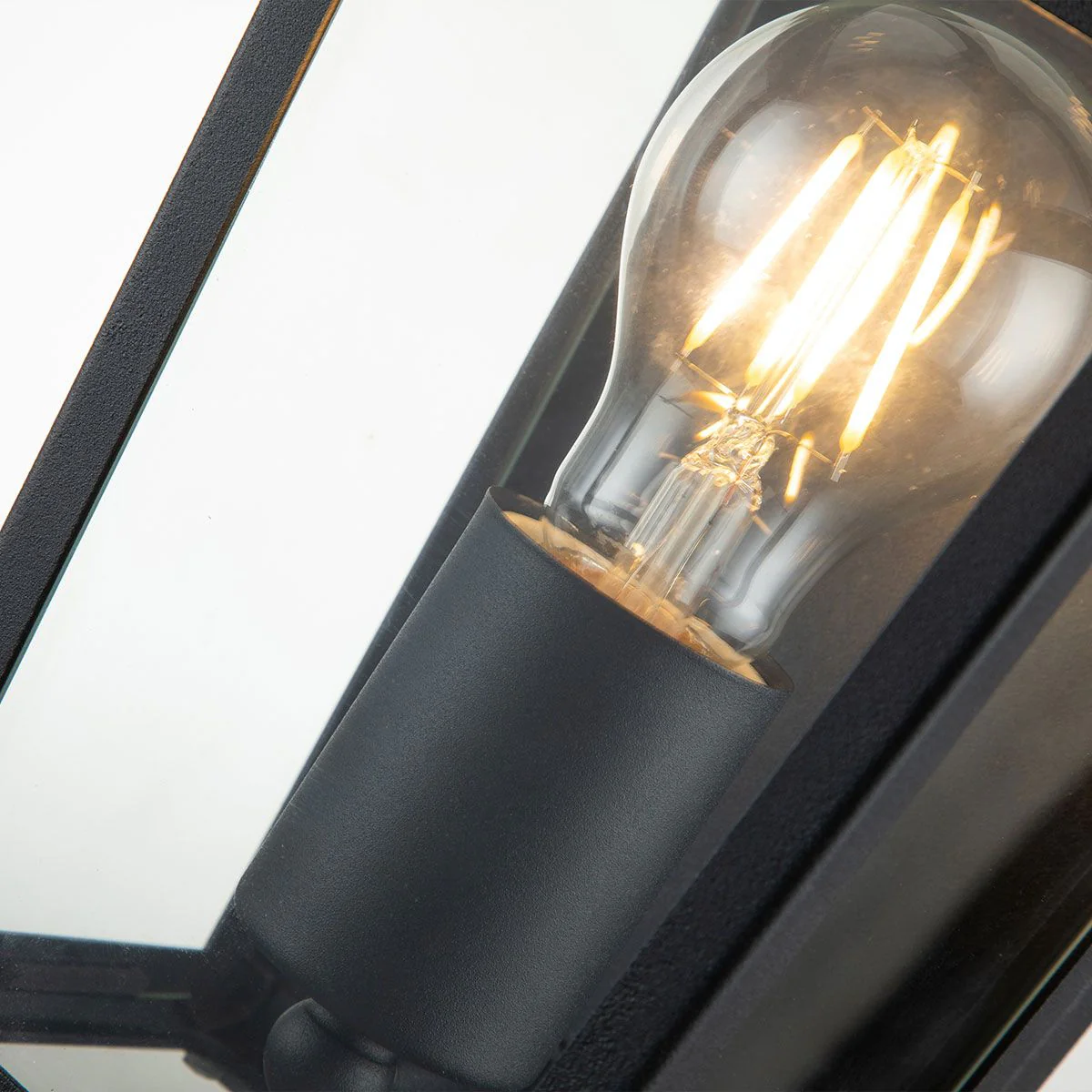 Alford Place 1 Light Half Lantern - Museum Black E27 IP44 - Image 4
